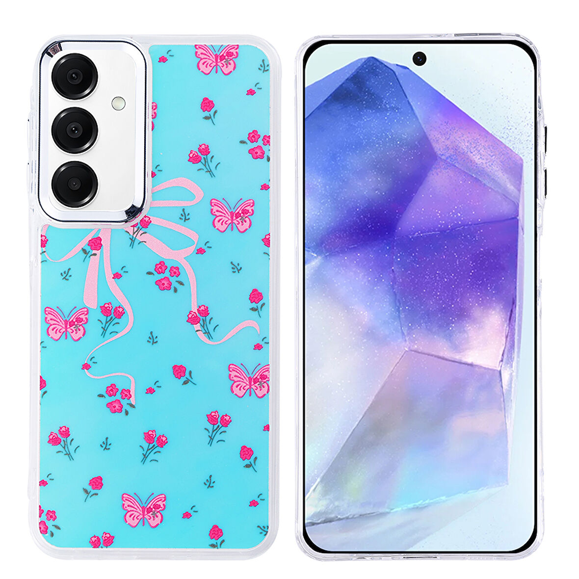Teleplus Samsung Galaxy A35 Kılıf Hadra Lüx Desenli Kapak