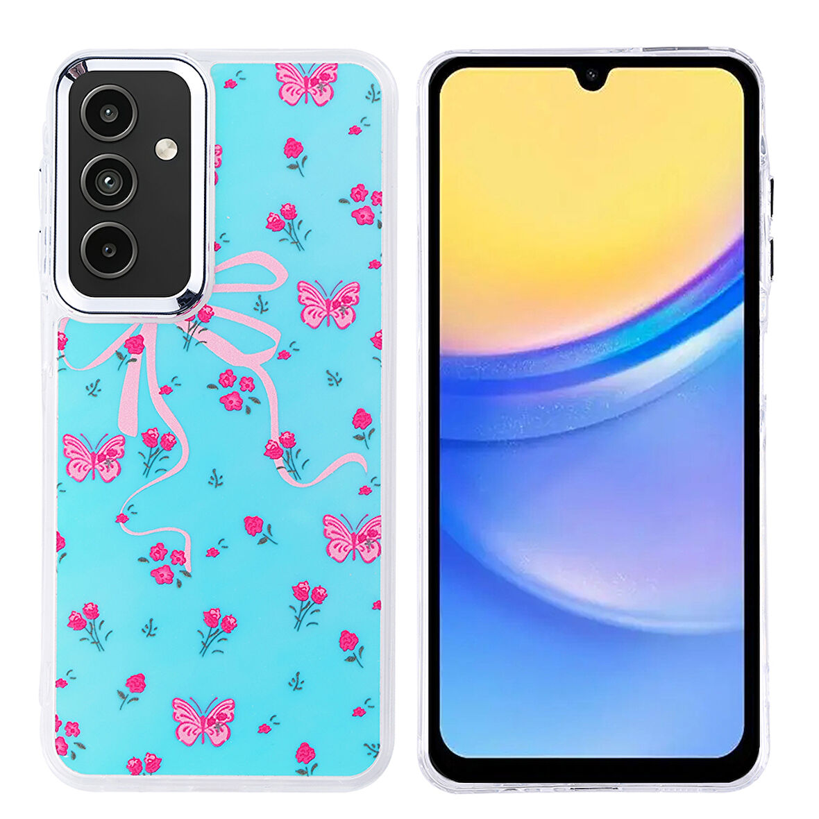 Teleplus Samsung Galaxy A15 Kılıf Hadra Lüx Desenli Kapak