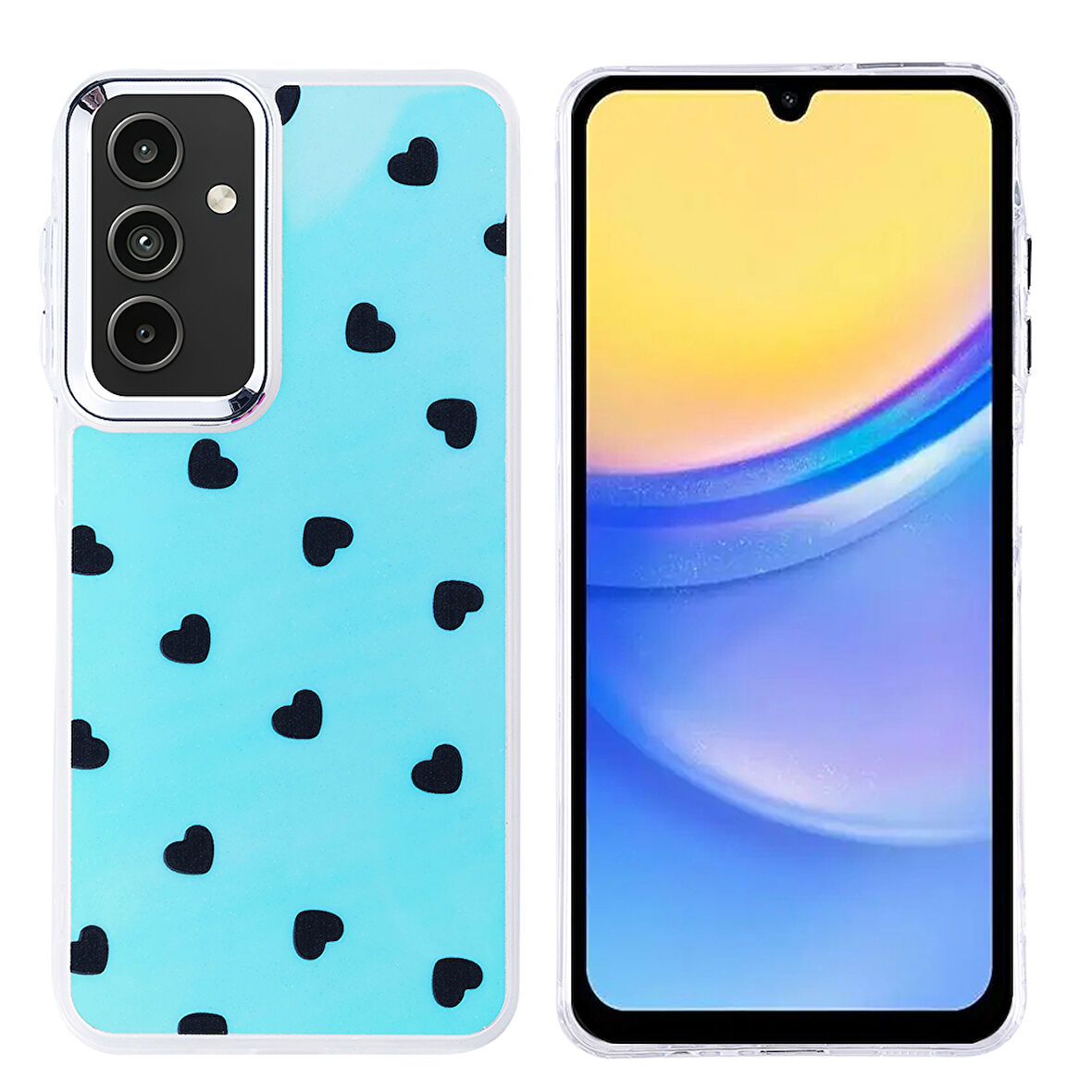 Teleplus Samsung Galaxy A15 Kılıf Hadra Lüx Desenli Kapak