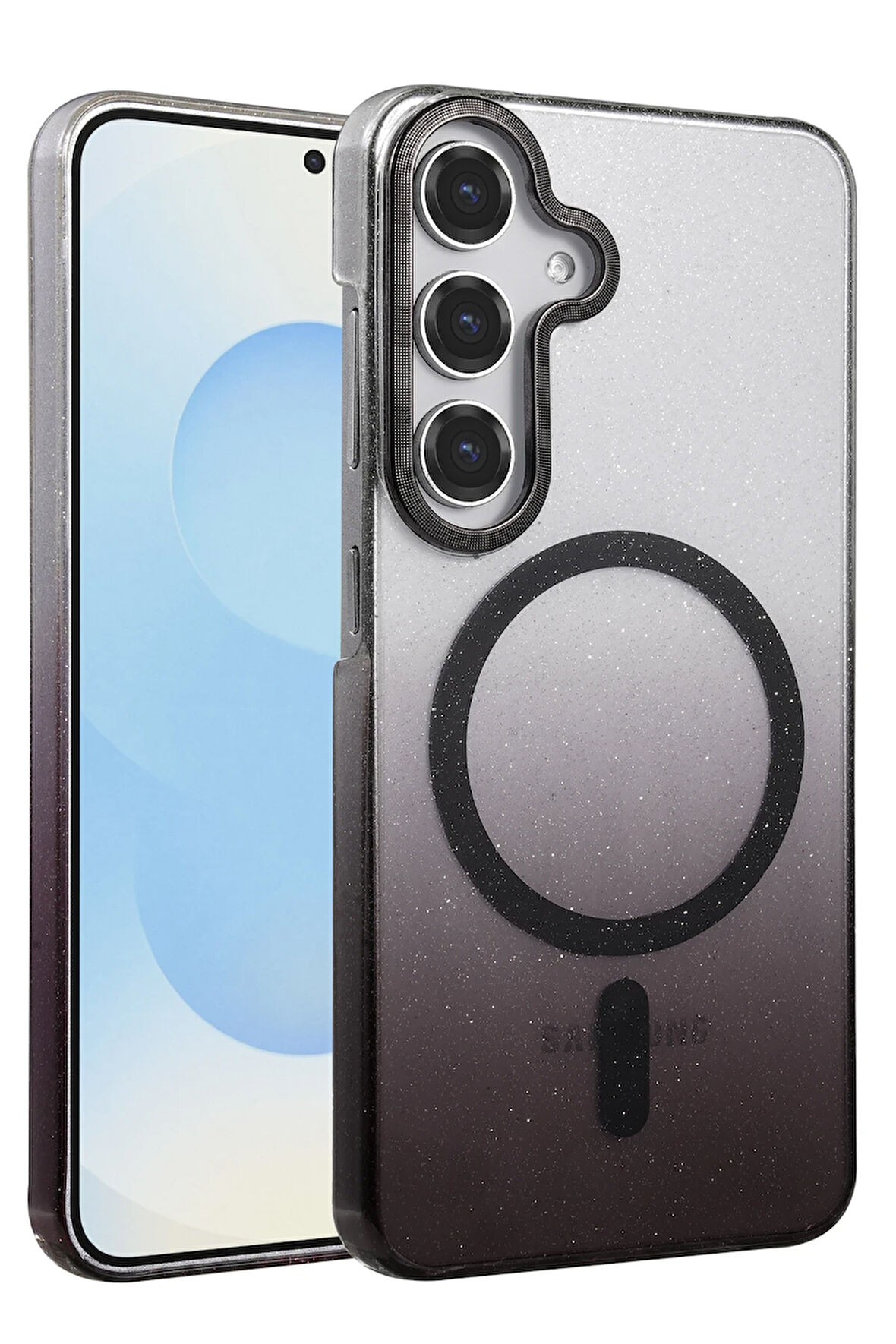 Teleplus Samsung Galaxy S23 FE Kılıf Simli Shinys Glossy Manyetik Şarjlı Kapak