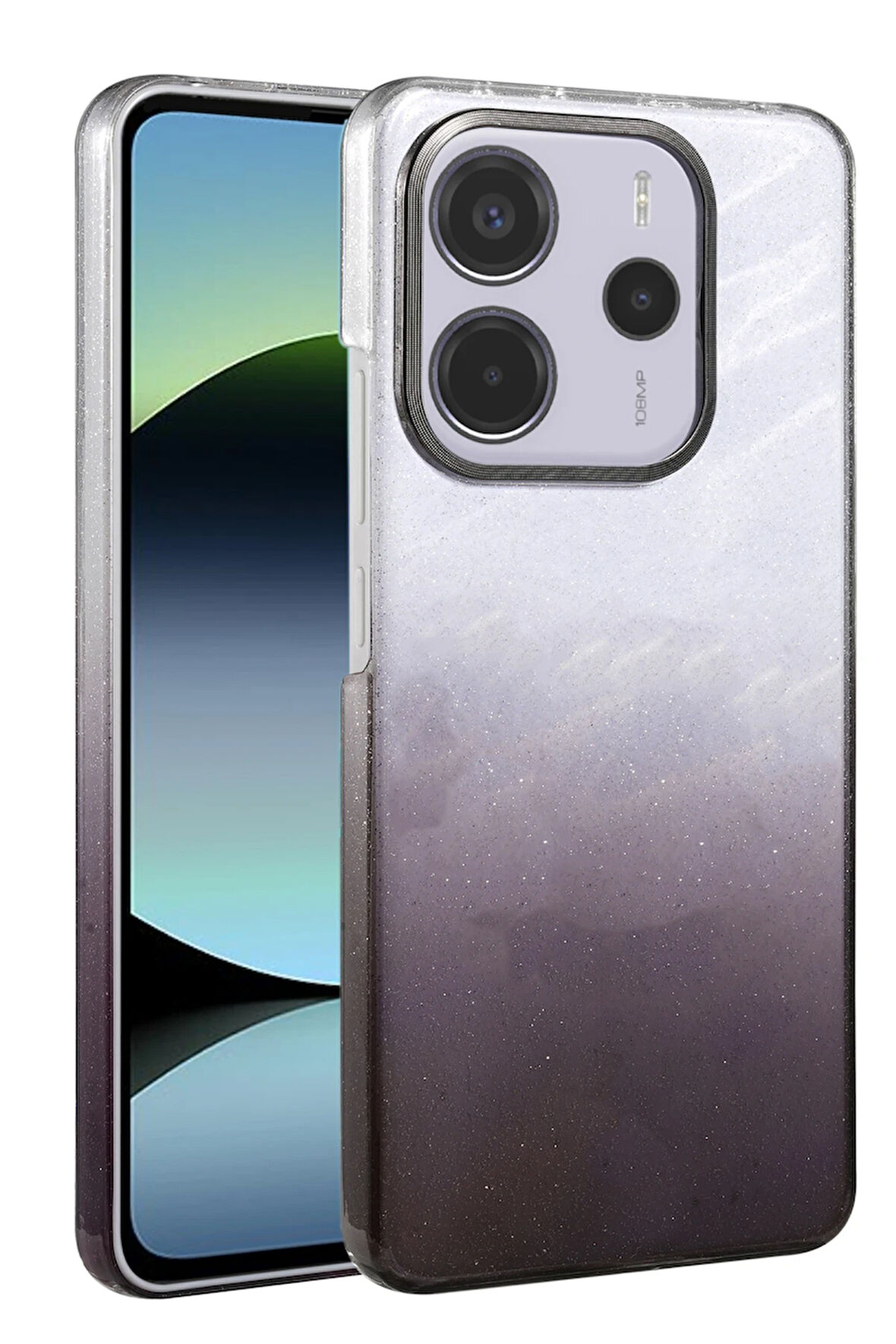 Teleplus Xiaomi Redmi Note 14 4g Kılıf Simli Shinys Glossy Renk Geçişli Kapak