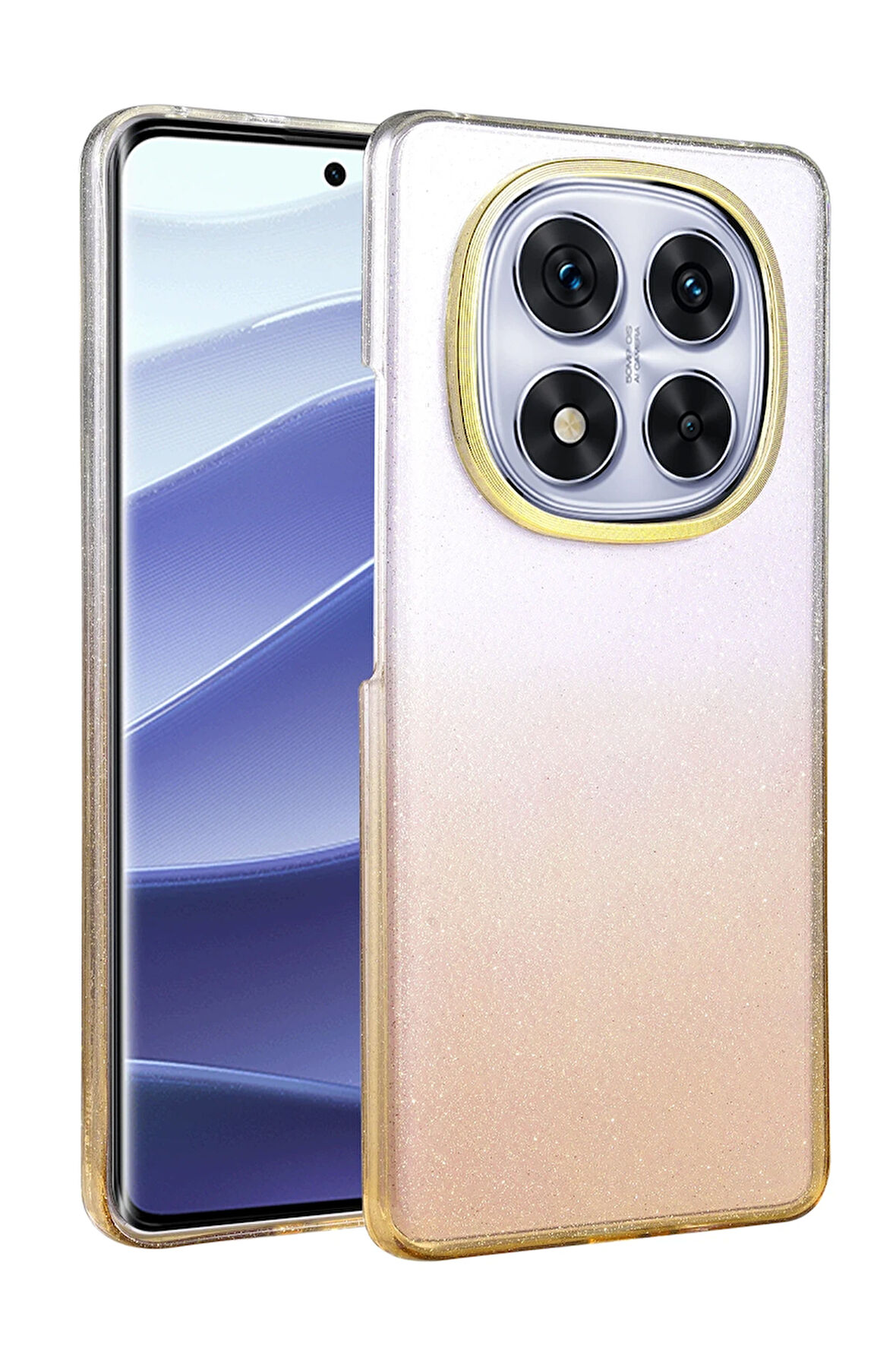Teleplus Xiaomi Redmi Note 14 Pro 4g Kılıf Simli Shinys Glossy Renk Geçişli Kapak