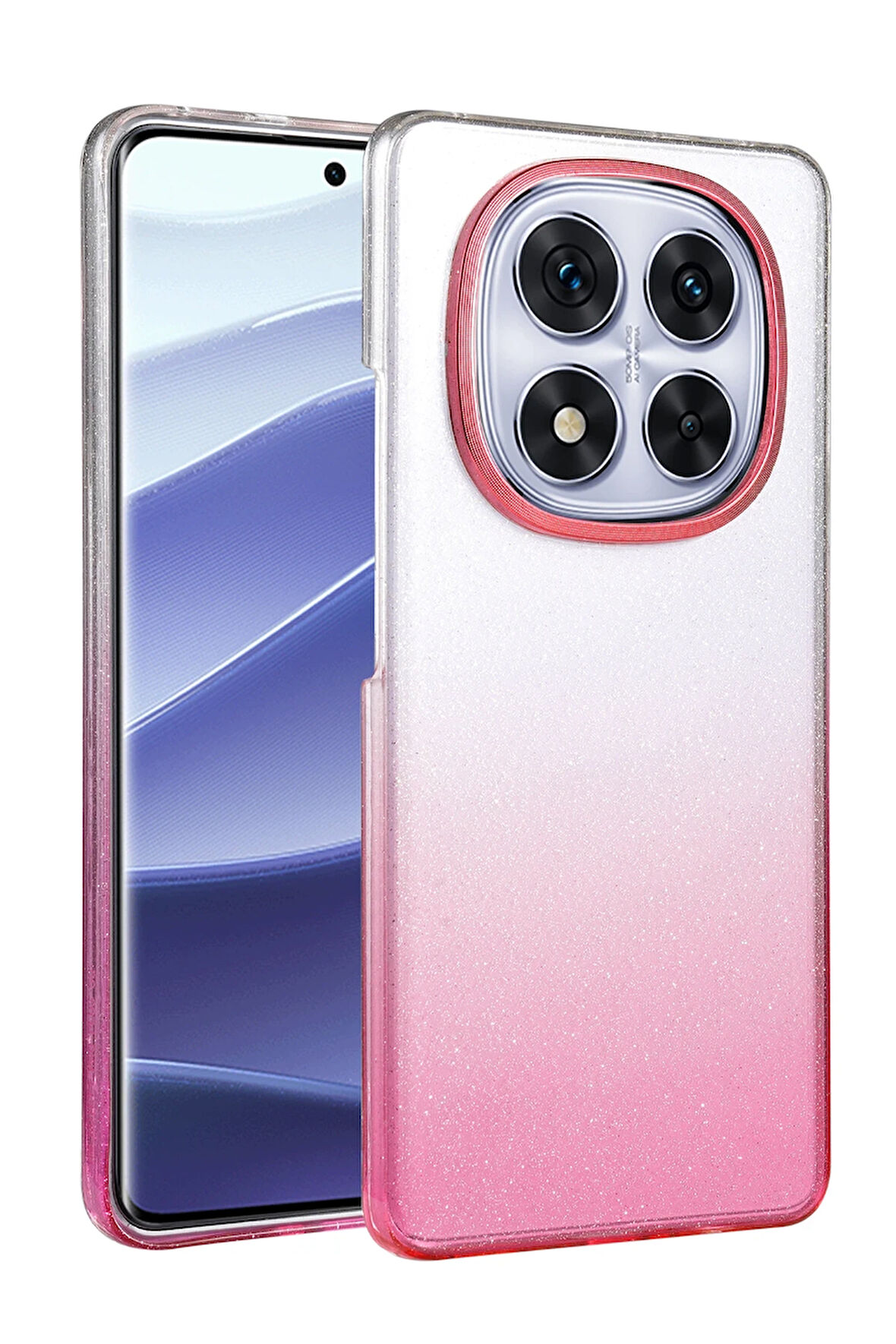 Teleplus Xiaomi Redmi Note 14 Pro Plus Kılıf Simli Shinys Glossy Renk Geçişli Kapak