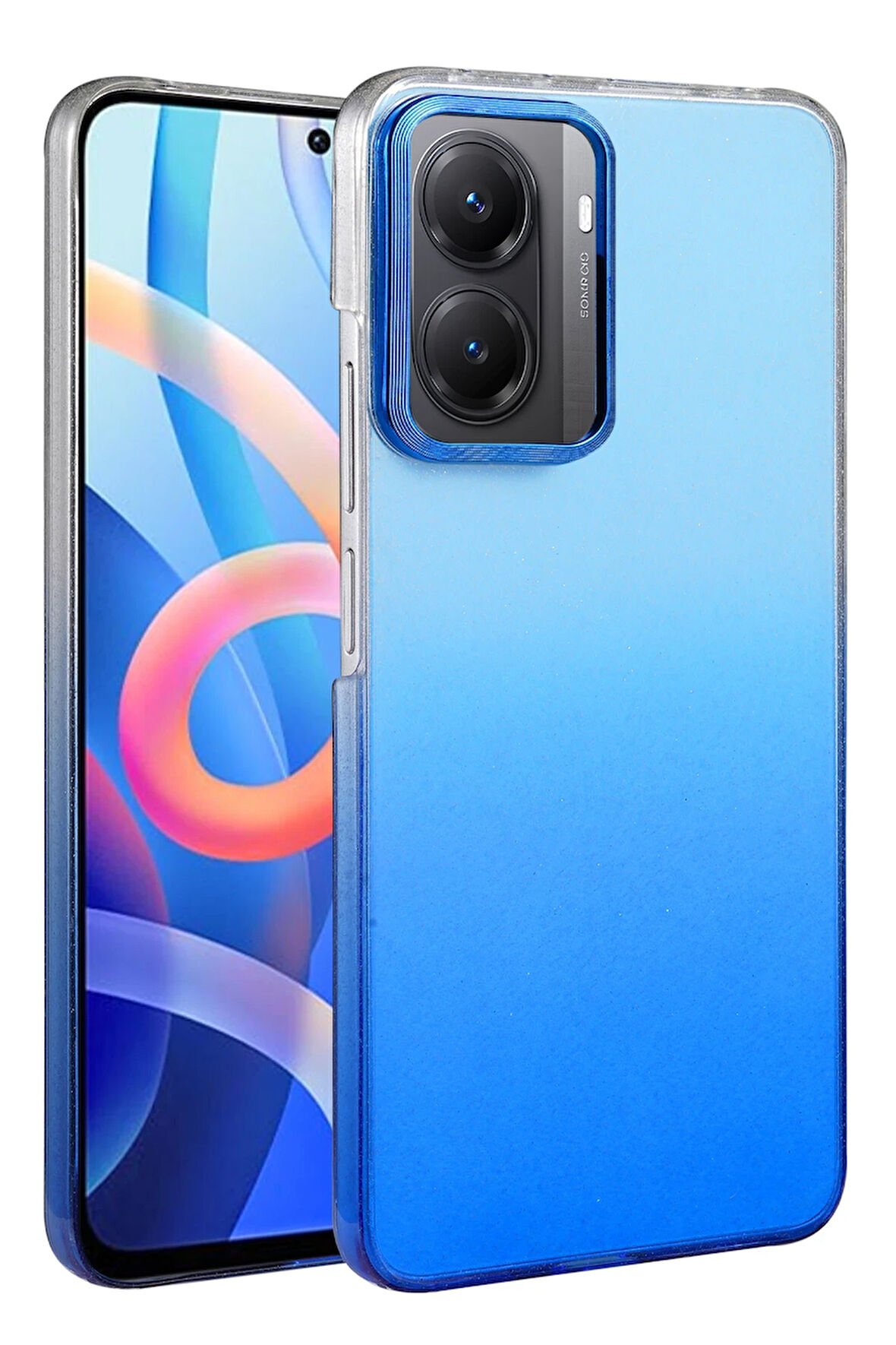 Teleplus Xiaomi Poco X7 Pro Kılıf Simli Shinys Glossy Renk Geçişli Kapak