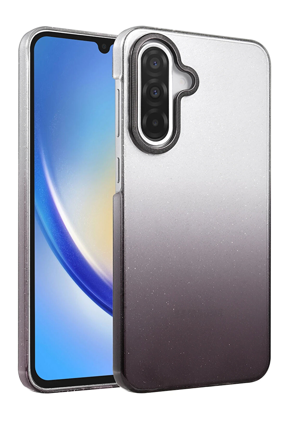 Teleplus Samsung Galaxy A25 Kılıf Simli Shinys Glossy Renk Geçişli Kapak