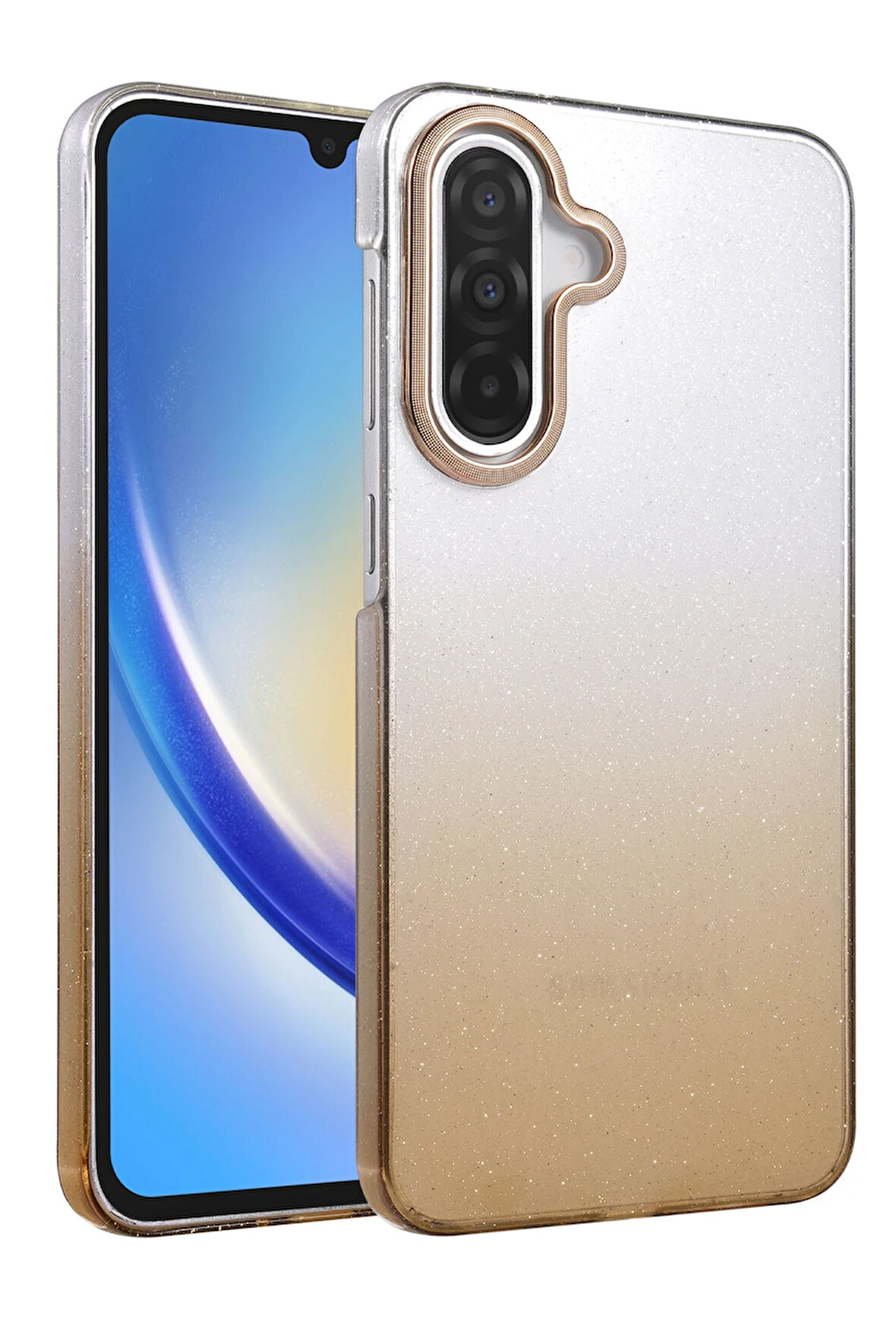 Teleplus Samsung Galaxy A16 Kılıf Simli Shinys Glossy Renk Geçişli Kapak