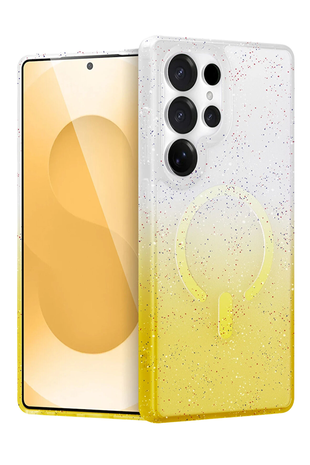 Teleplus Samsung Galaxy S25 Ultra Kılıf Simli Shinys Pummel Manyetik Şarjlı Kapak