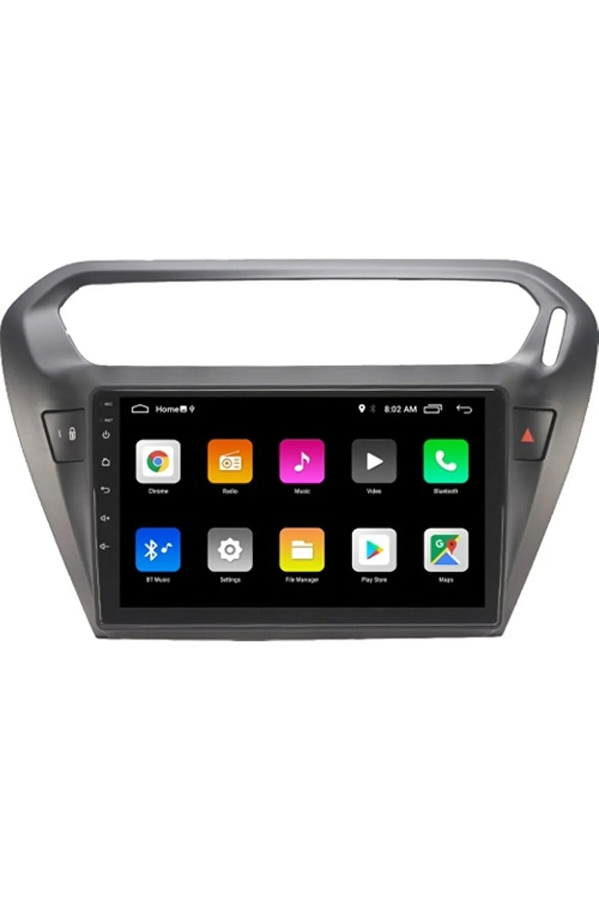 Peugeot 301 Siyah Android Carplay Navigasyon Multimedya QLED Ekran-2gb Ram