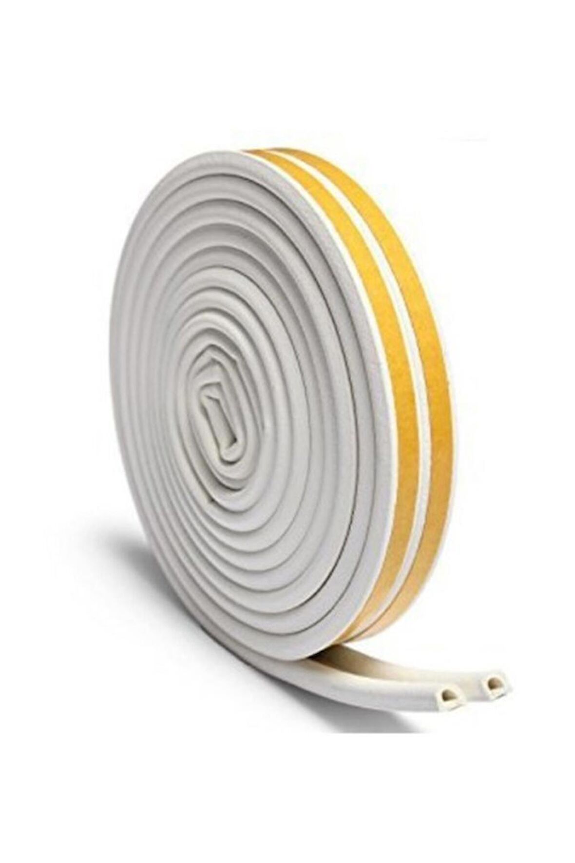 Universal Kapı ve Pencere Yapışkanlı Izolasyon Fitili/bandı Kauçuk Beyaz (10 x 2) 20 M