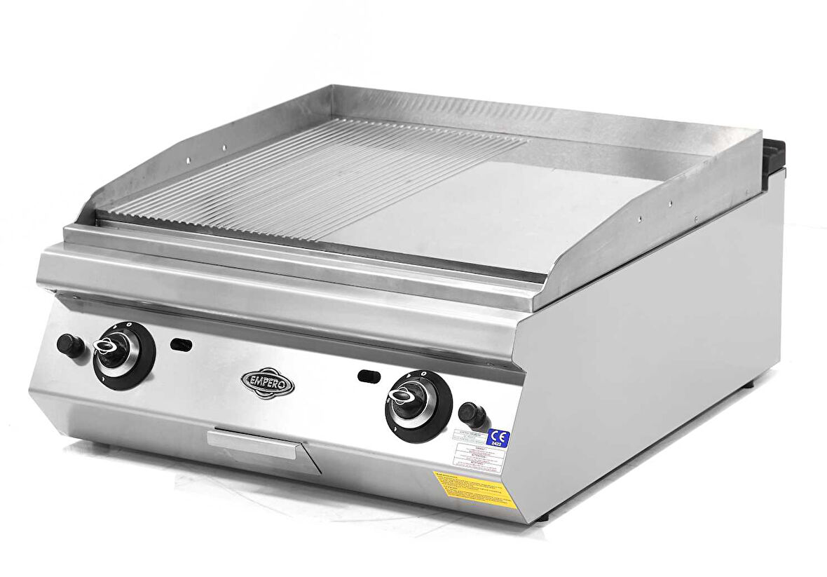 Empero EMP.PLS.7IG022 Gazlı Izgara Düz+Oluklu Pleyt - LPGli