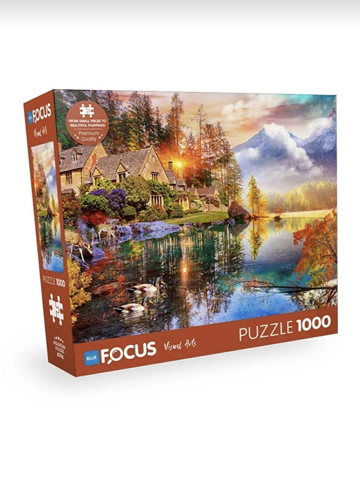 Blue Focus 1000 Parça Puzzle - Mountain Houses (DAĞ EVLERİ)