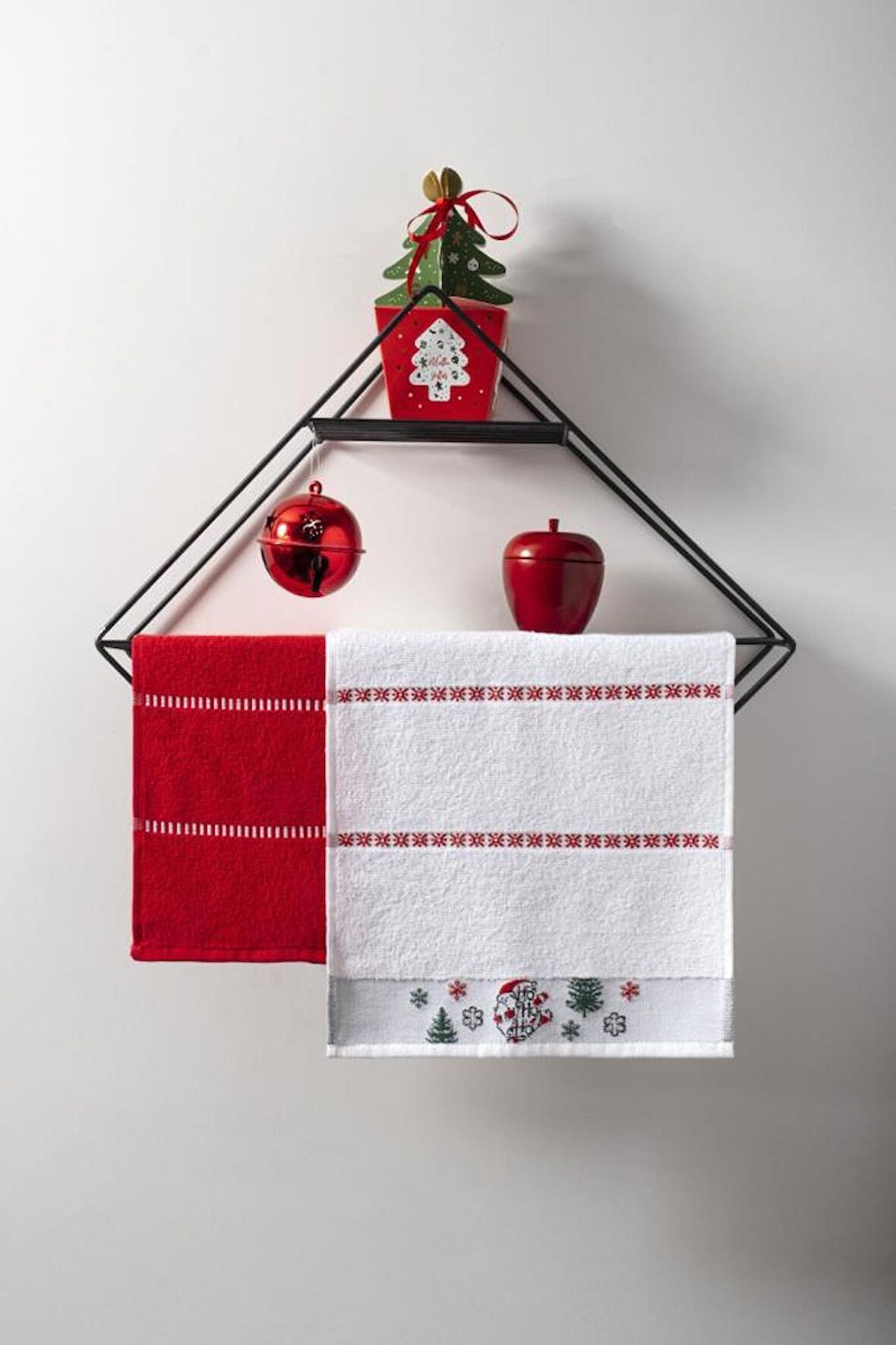 30x50 Yılbaşı Christmas Yeni Yıl Temalı 2'Li Havlu Seti