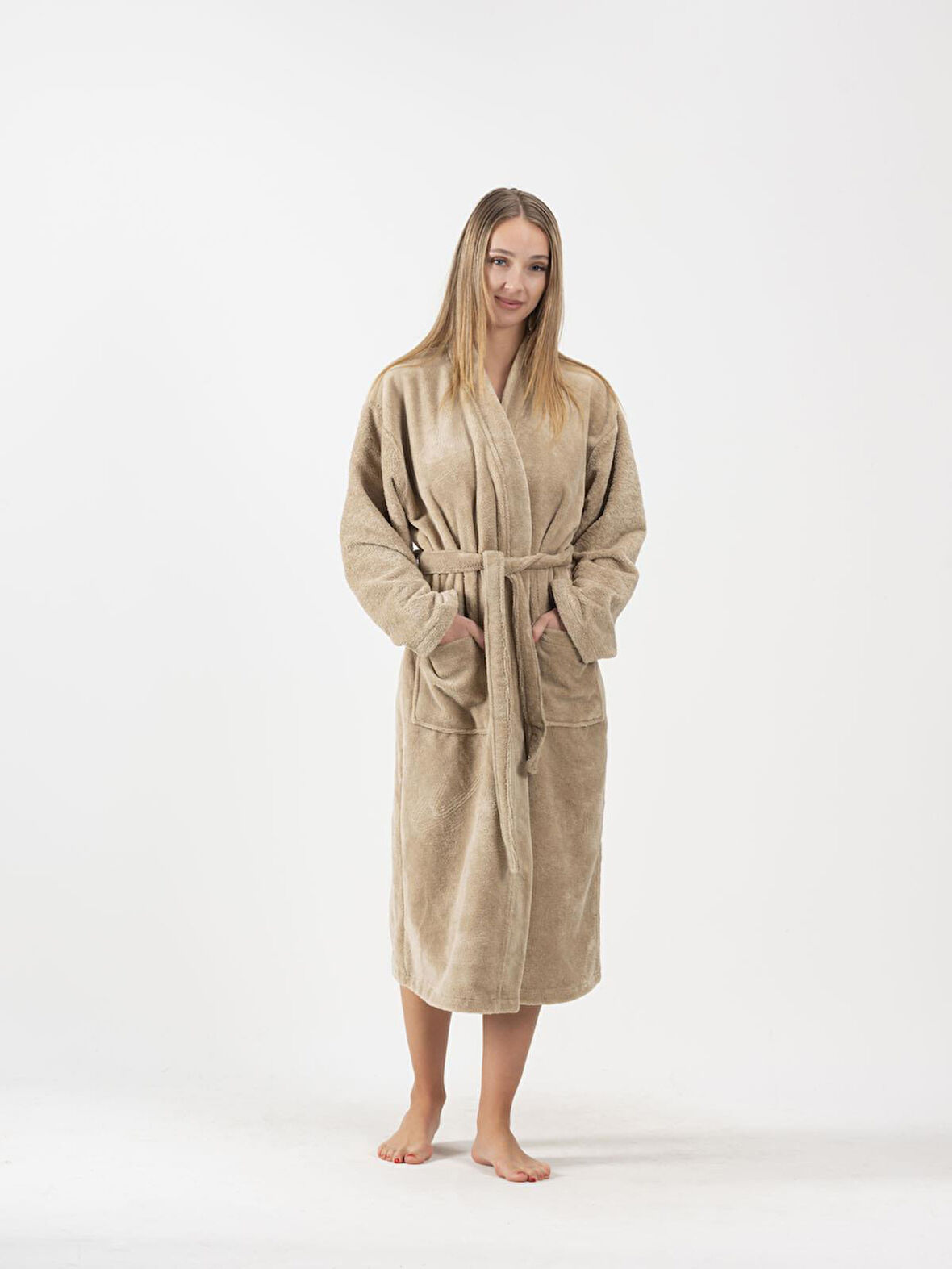 Kadife Kimono Bornoz Unisex