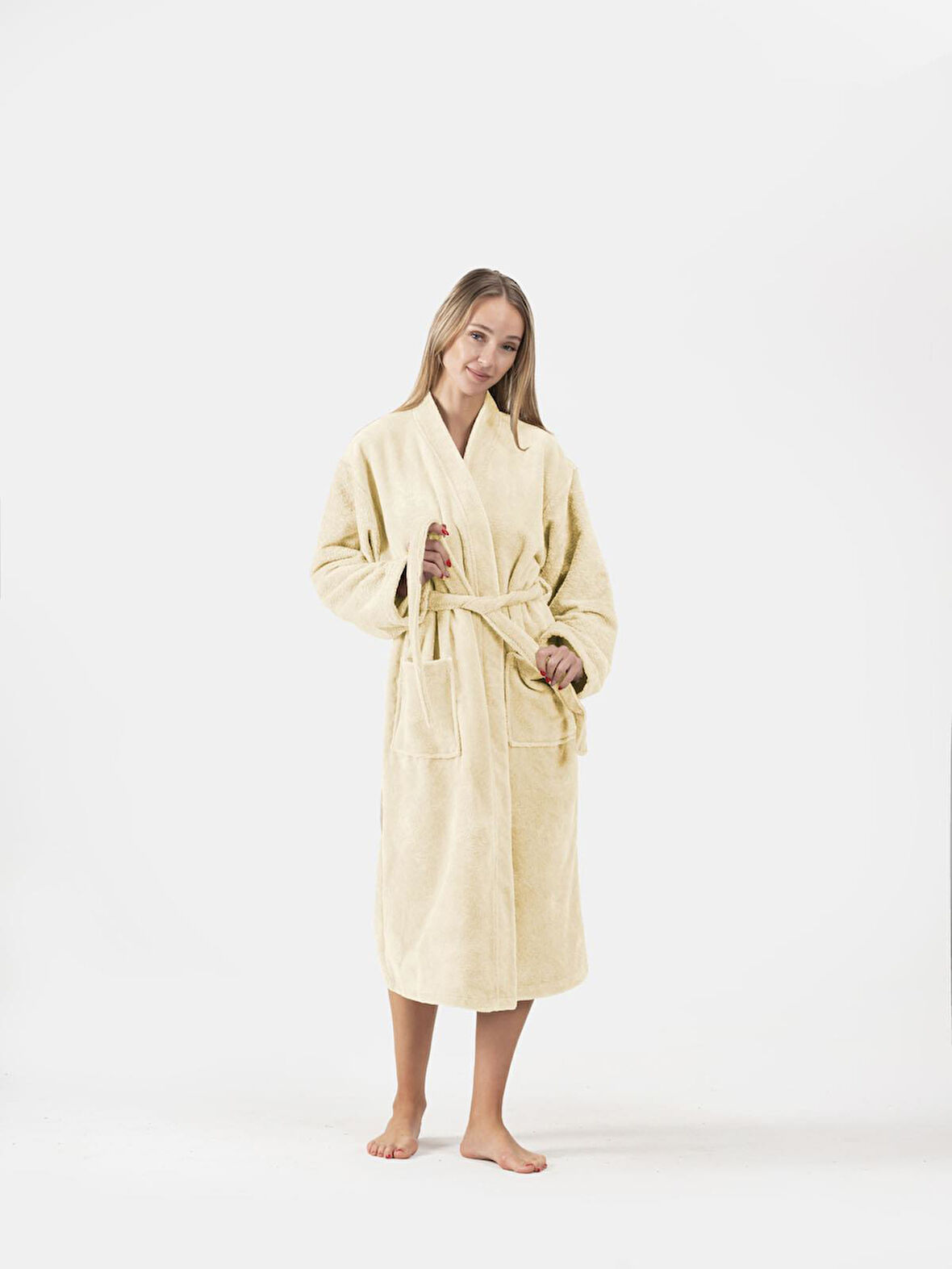 Kadife Kimono Bornoz Unisex
