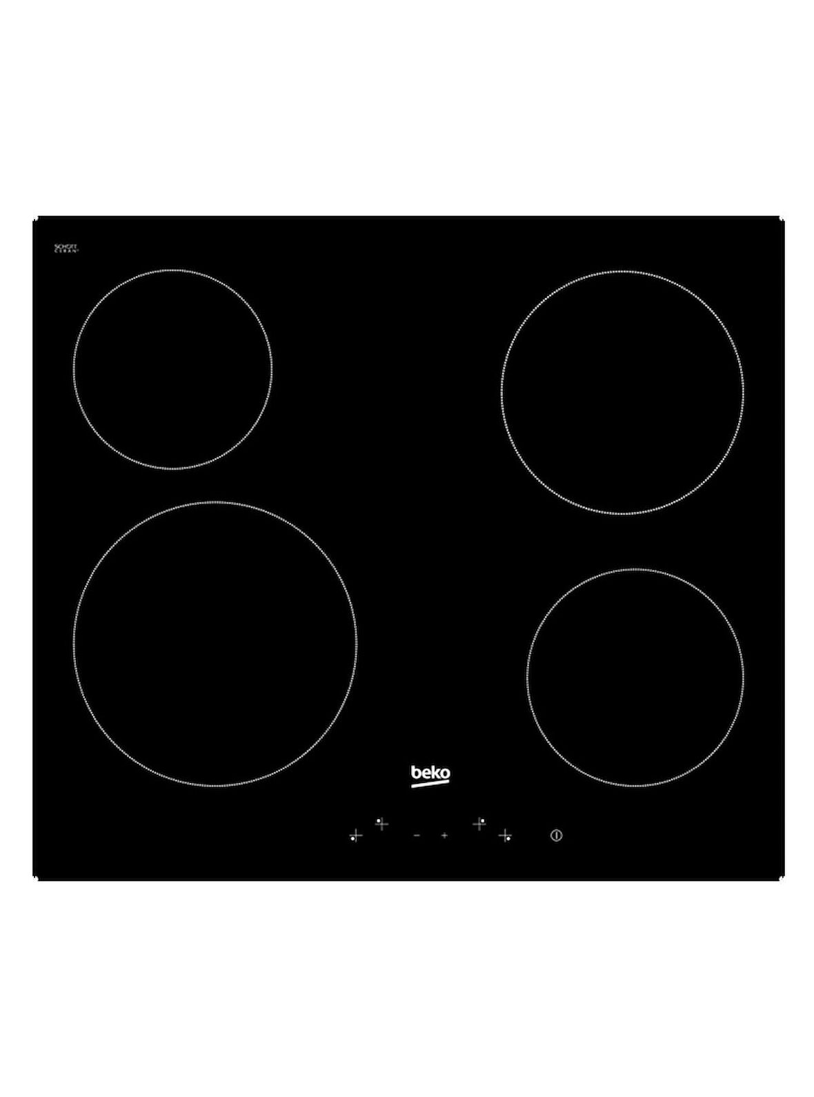 Beko AOV 64400 S Elektrikli Siyah Vitroseramik Ankastre Ocak