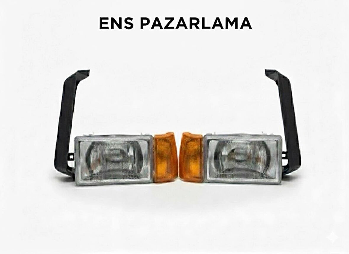 R9 RENAULT 9 ESKİ MODEL FAR+R9 SİNYAL LAMBASI SAĞ SOL TAKIM SETİ  R9 KAPINCEBİ SET