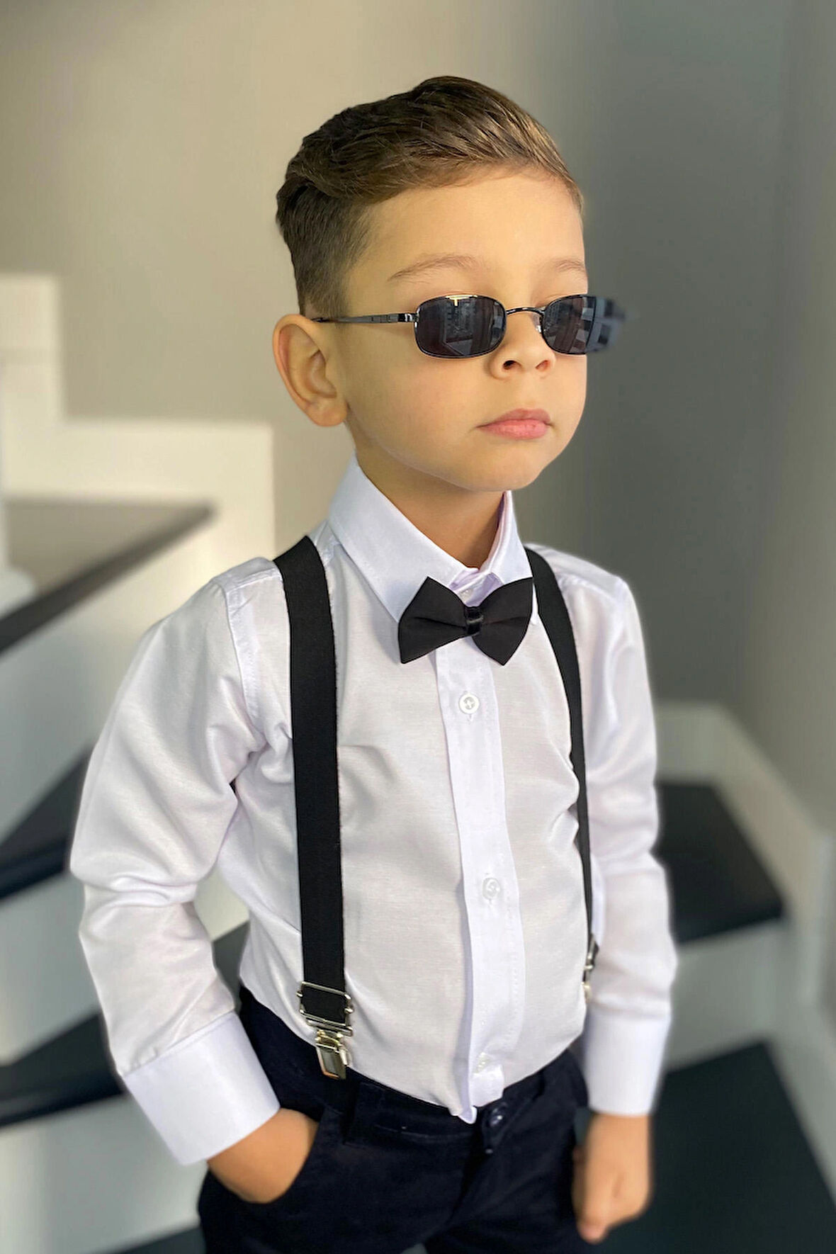 ERKEK ÇOCUK PANTOLON ASKISI ve PAPYON 1-12 YAŞ UYUMLU