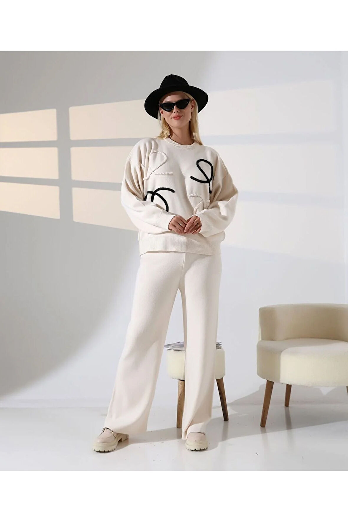 Günlük Stil Triko Takım