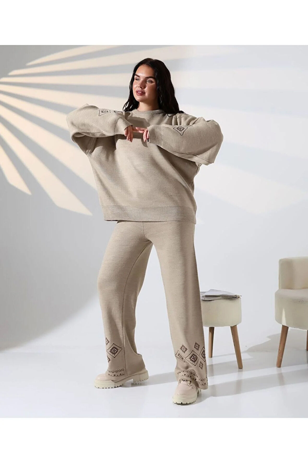 Marakeş Esintisi Alt-Üst Triko Takım