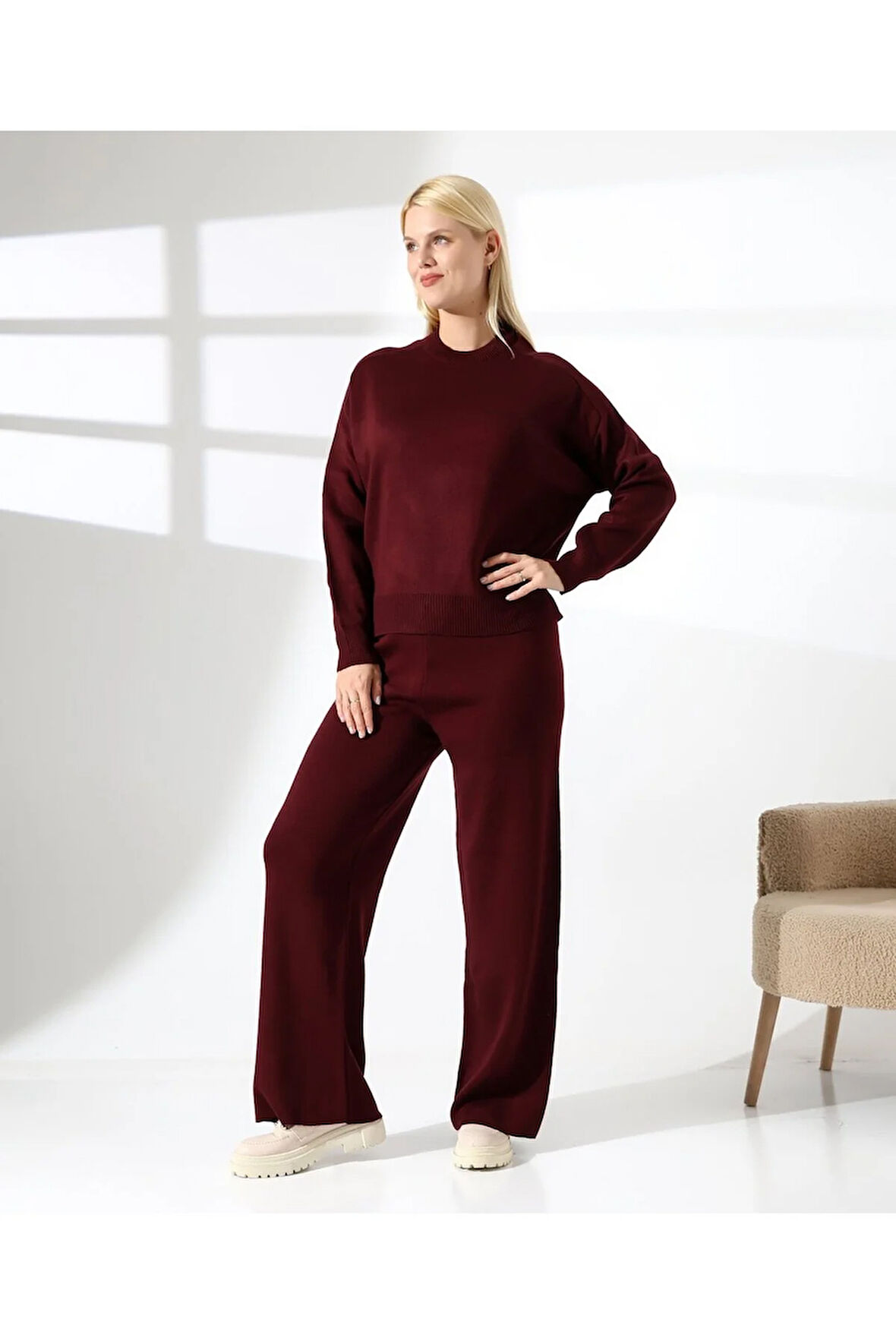 Minimalist Klasik Basic Triko Takım