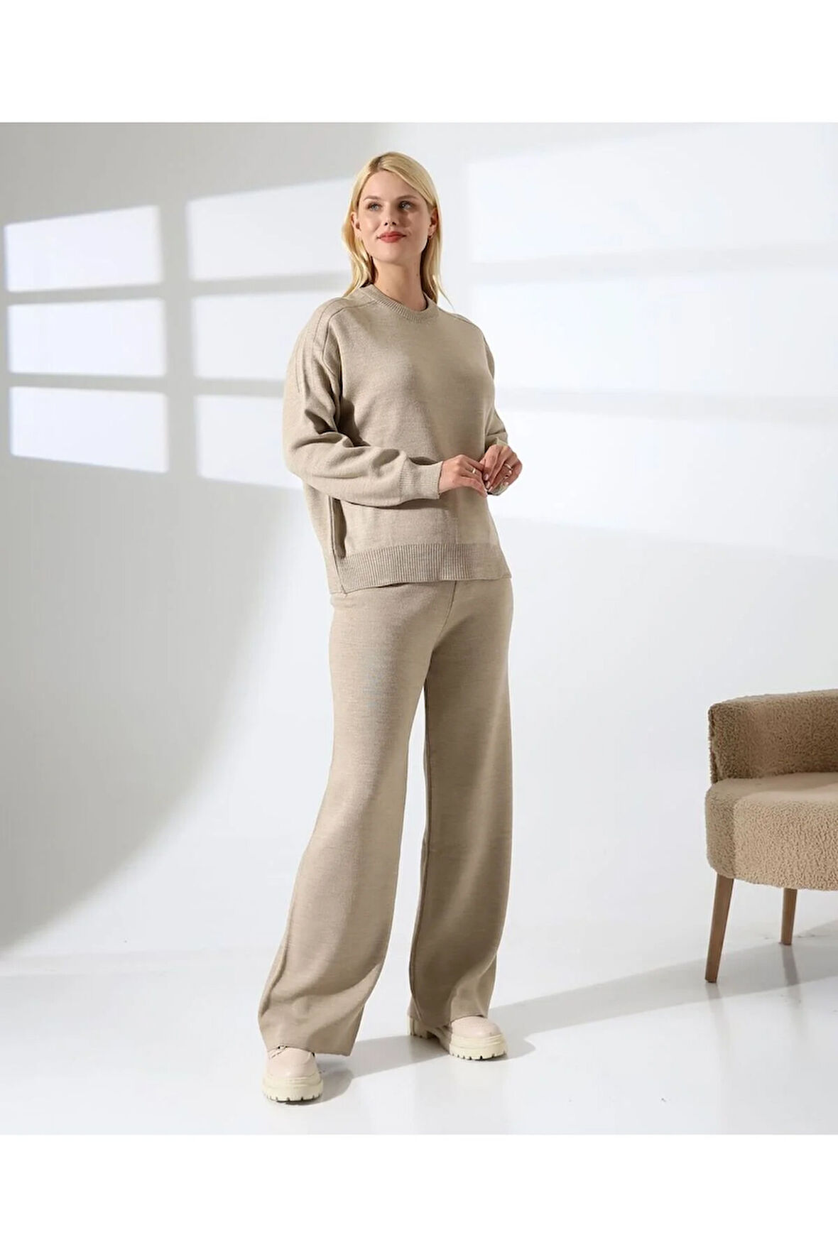 Minimalist Klasik Basic Triko Takım