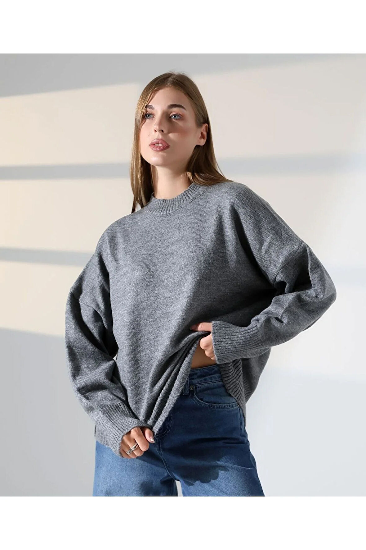 Kadın Yumuşak Dokulu Basic Triko Kazak