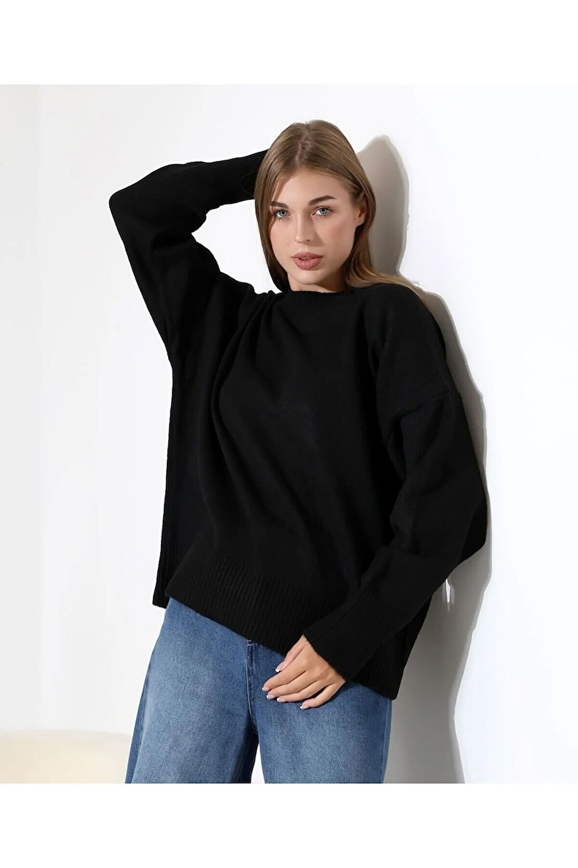 Kadın Yumuşak Dokulu Basic Triko Kazak