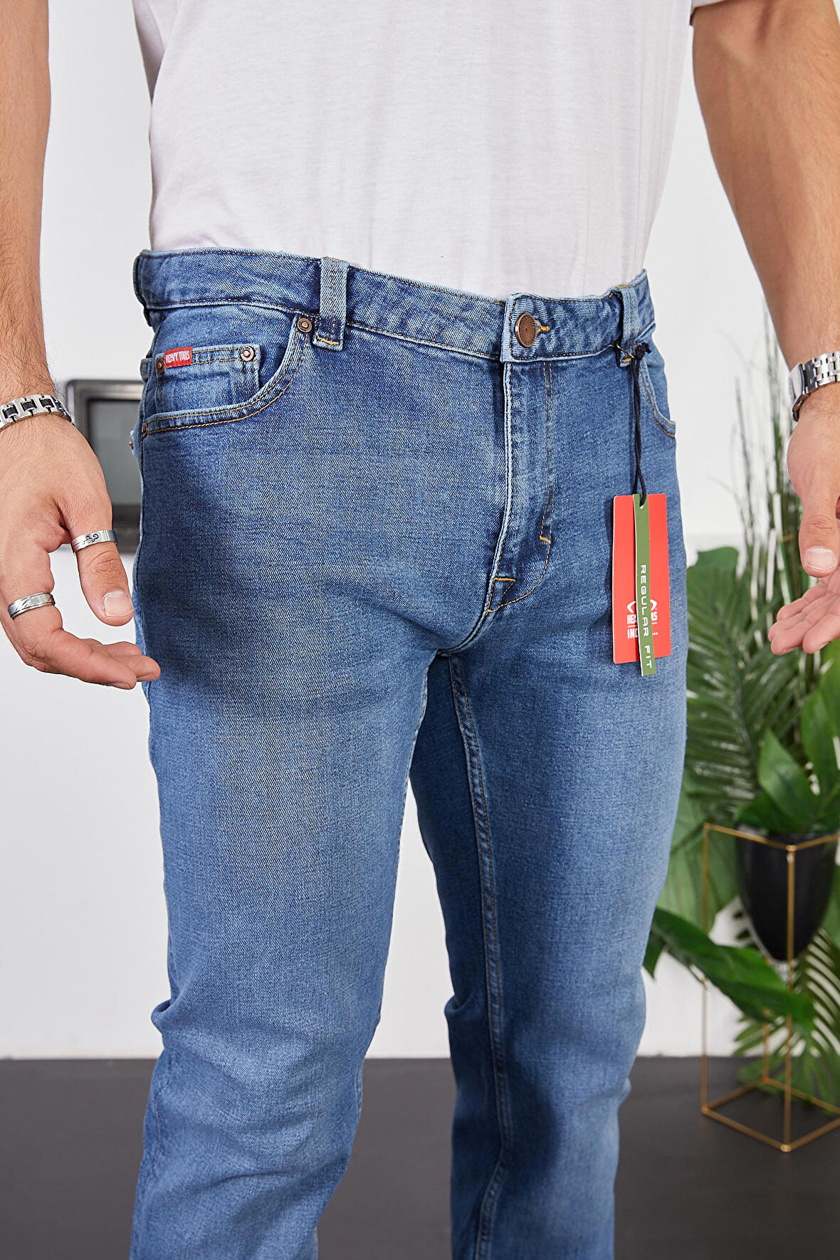 ENZİM JEANS Erkek Regular Fit Kot Pantolon Heavy