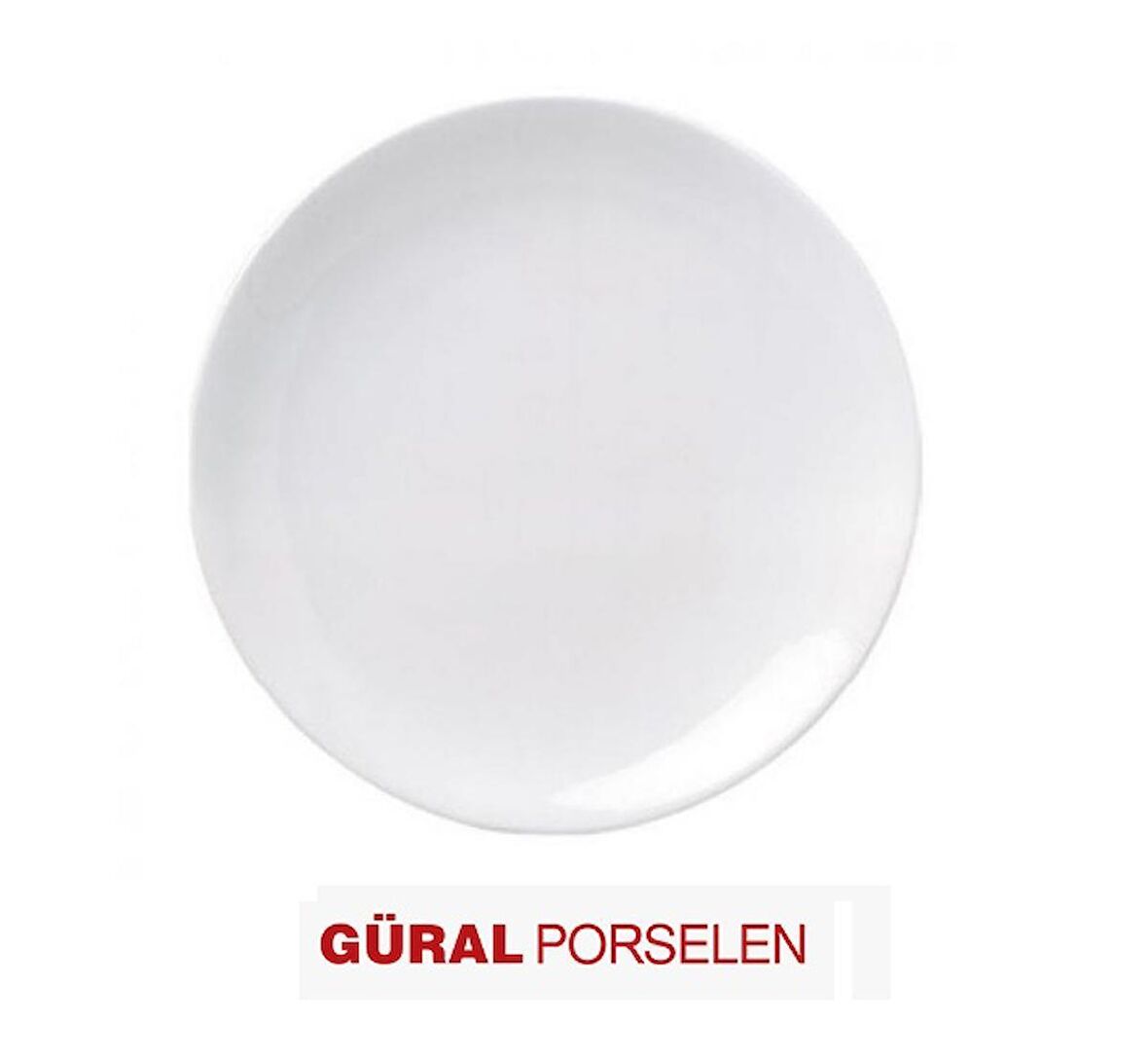 GÜRAL PORSELEN DÜZ TABAK EO17DU 17 CM (12'Lİ)