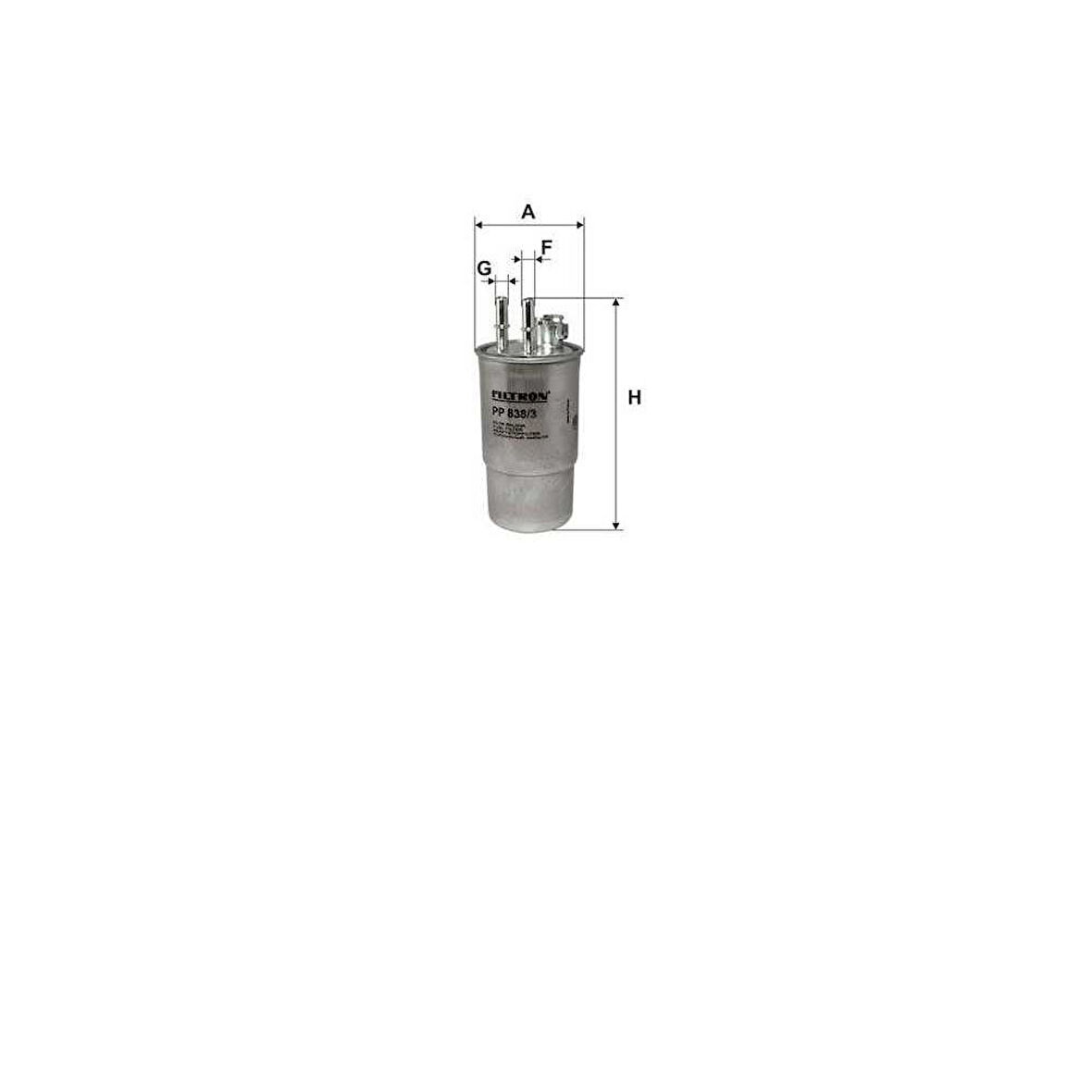 Mondeo Yakıt Filtresi 3S71 9B072 Af/1374652 01-07 Fılt Pp 838/3 3S71 9155 Ba 