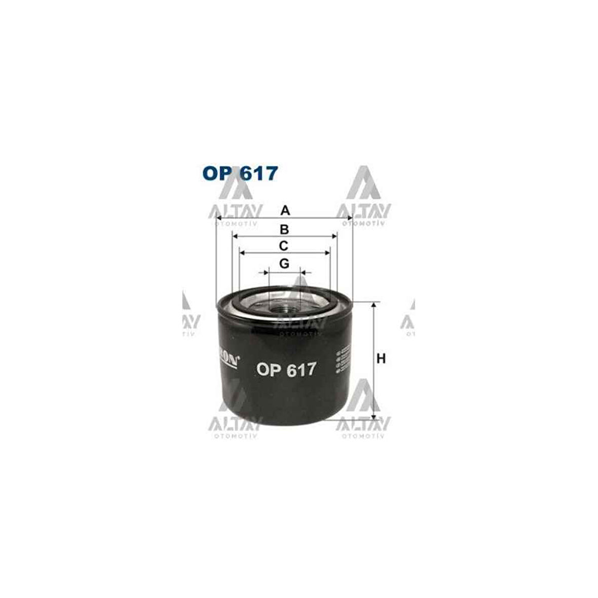 Swift 17- 1.0-1.2 Yağ Filtresi - Flt-Op617/2 - 16510-84M00 Fltop617 