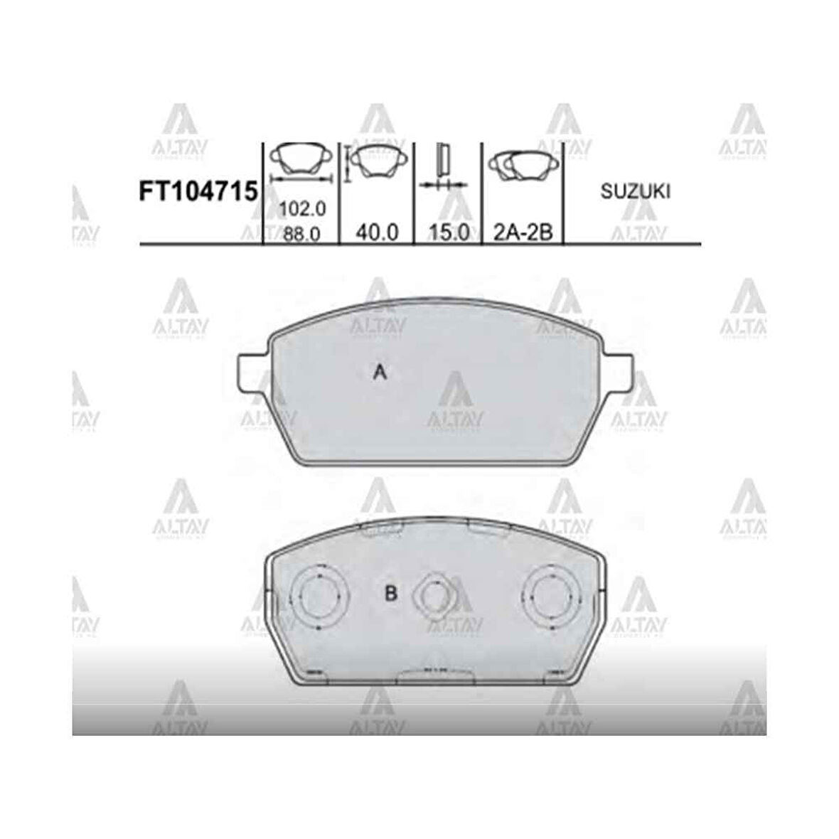 Carry 90-98 Sk410 Ön Fren Balata - Mhr-00177 - 55200-50Fa0 