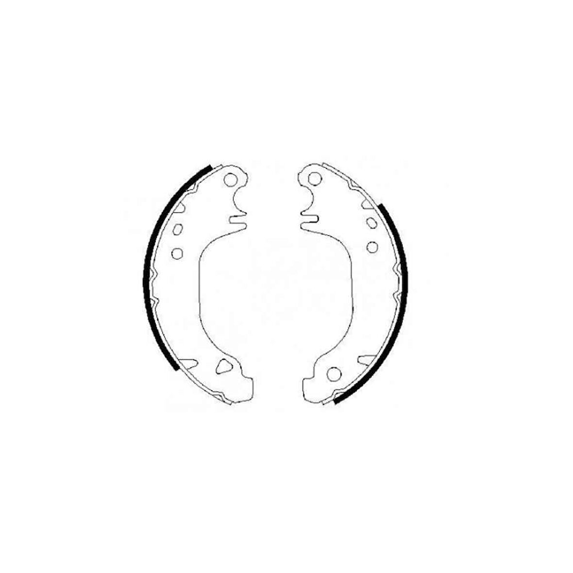 Saxo 96-04 106 İ- 96-04 Levyeli Abssiz Pabuç Arka Fren Balata - Mhr-14883 - 4241J9 