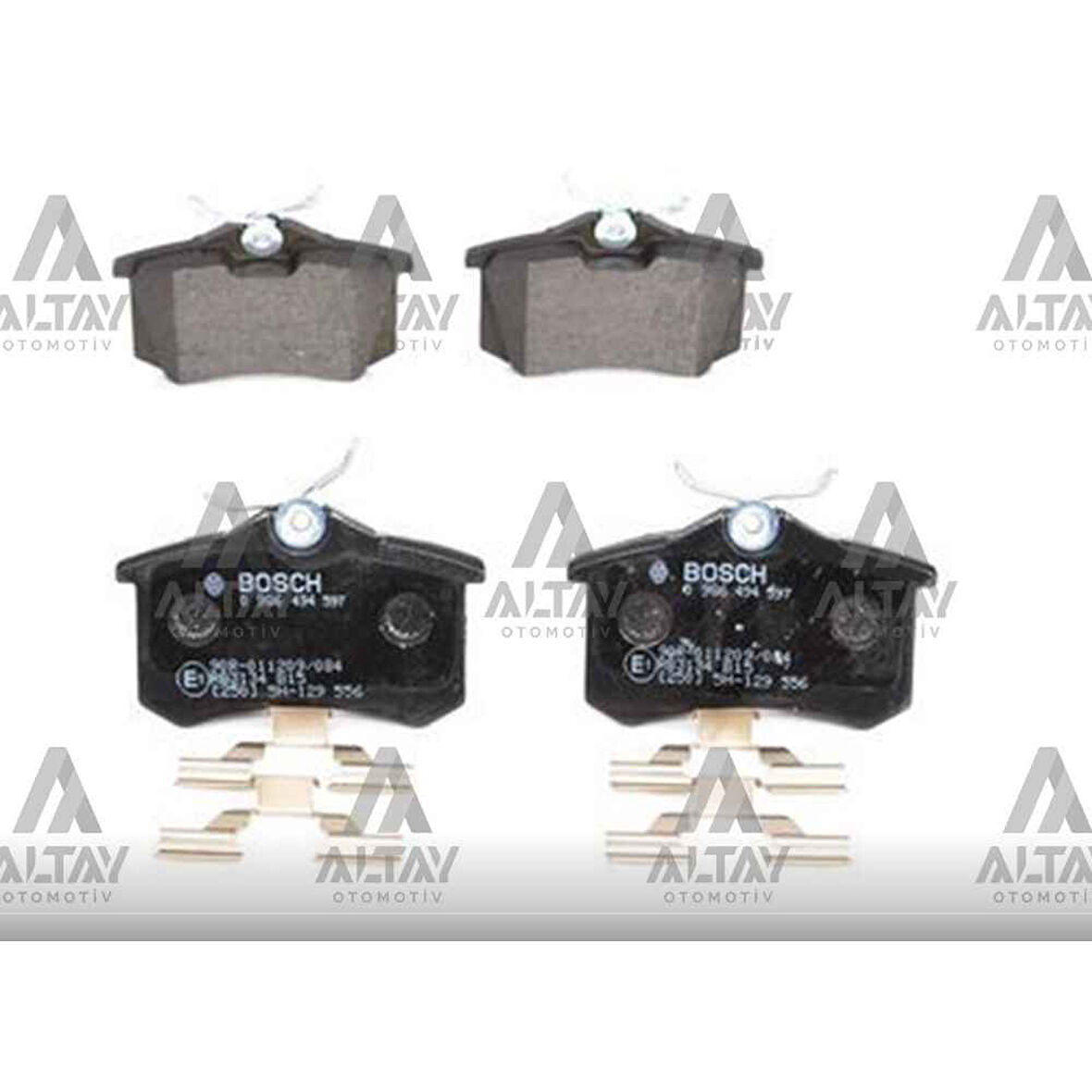 Golf4 99-06 Bora 99-05 307 00- C3-C4 09- Kalinlik 15Mm Arka Fren Balata Bsh-0986494597 