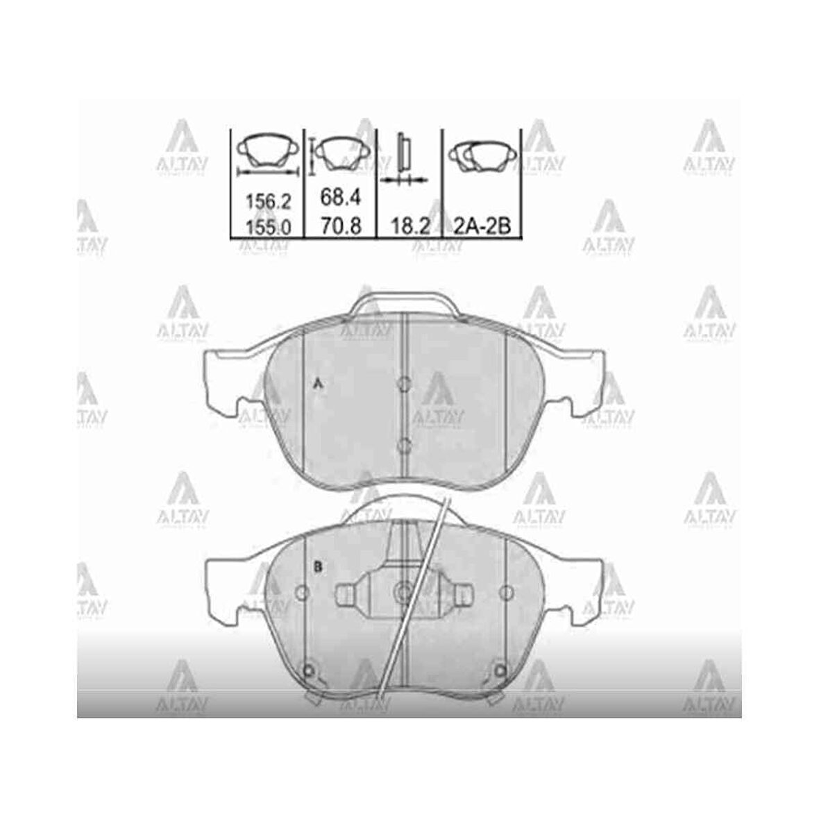 Focus 03-12 Focus 12- C-Max 07-10 C-Max 15- Kuga 08-12 6 03-08 Fren Balata Ön - Mhr-00146 