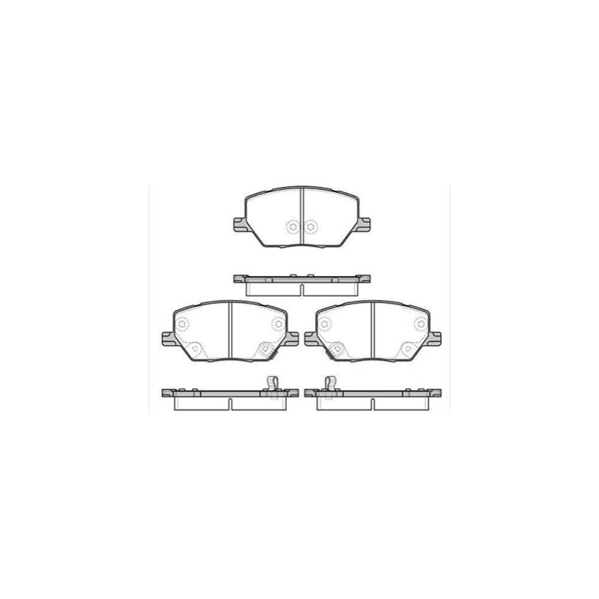 Fren Balata 500×14- Jeep Renegade 14- Ön Balata - Mhr-23627 - 68273005Aa 