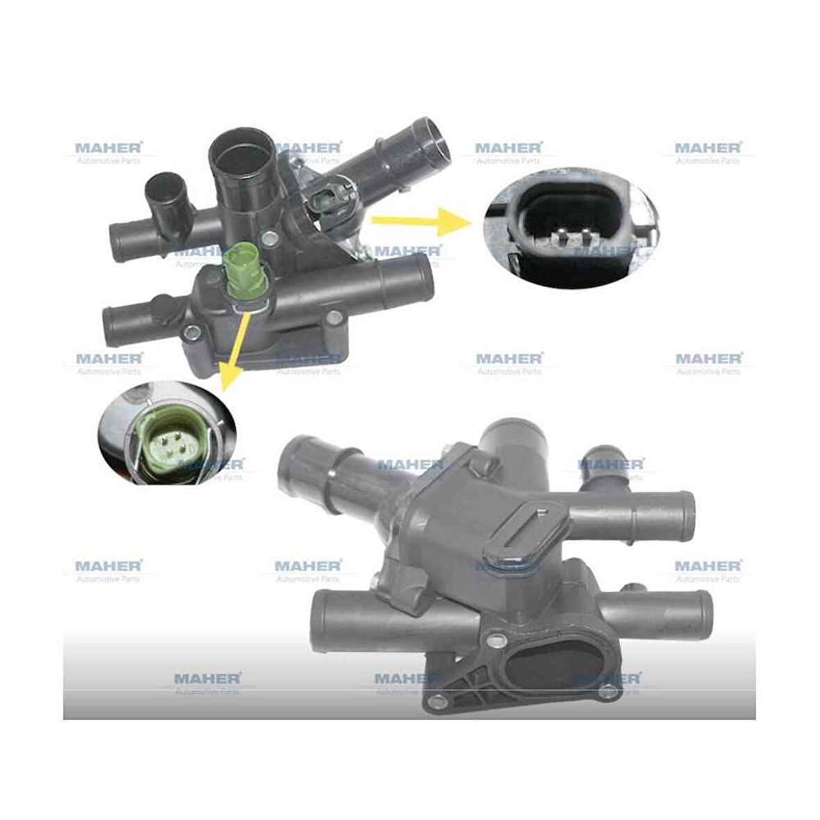 Golf A3 Bora 02-06- 1.6 Manuel Termostat Komple - Mhr-09859 - 06A121111 