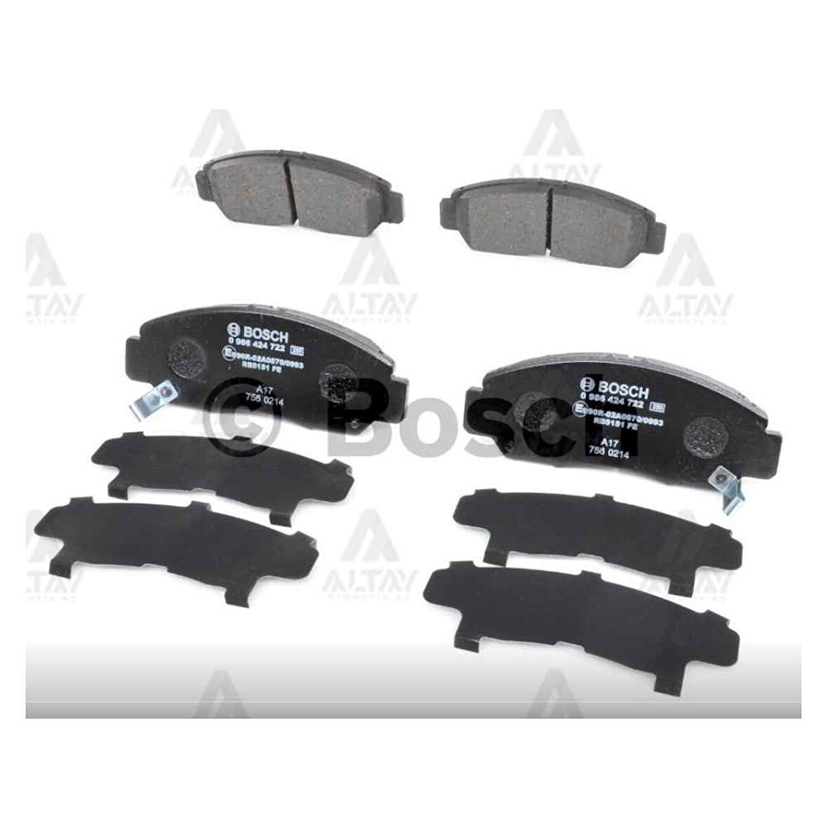 Civic 06-16 Sedan Ön Fren Balata - Bsh-0986424722 - 06450S6Ee50 