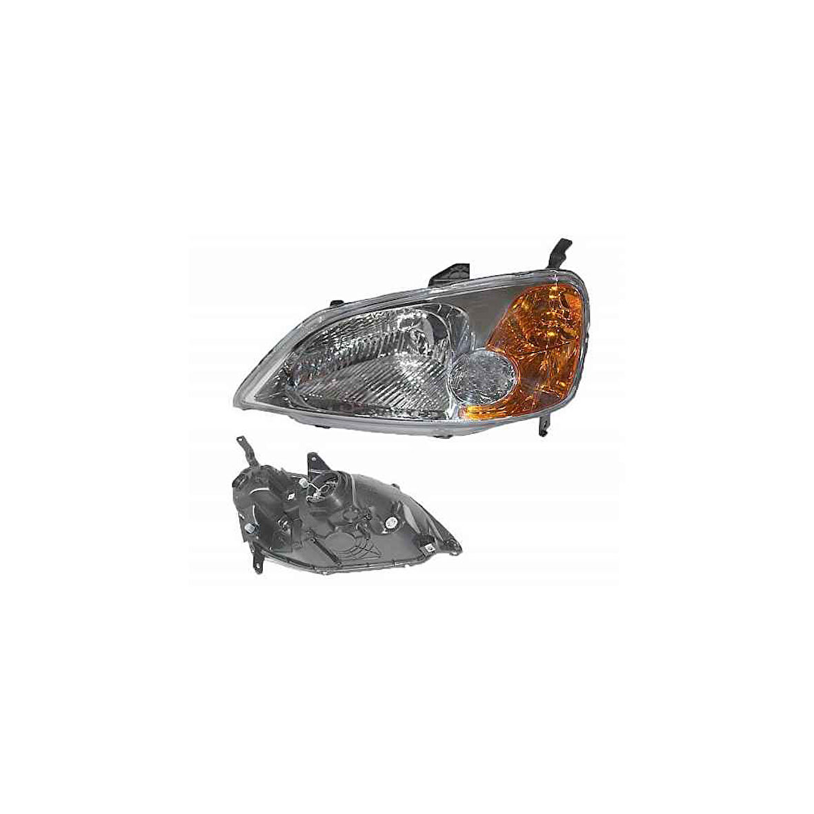 Civic 01-03 Sedan Elektrikli Sol Far - Dpo-217-1134L-Ld-Em - 33151-S5A-G01 