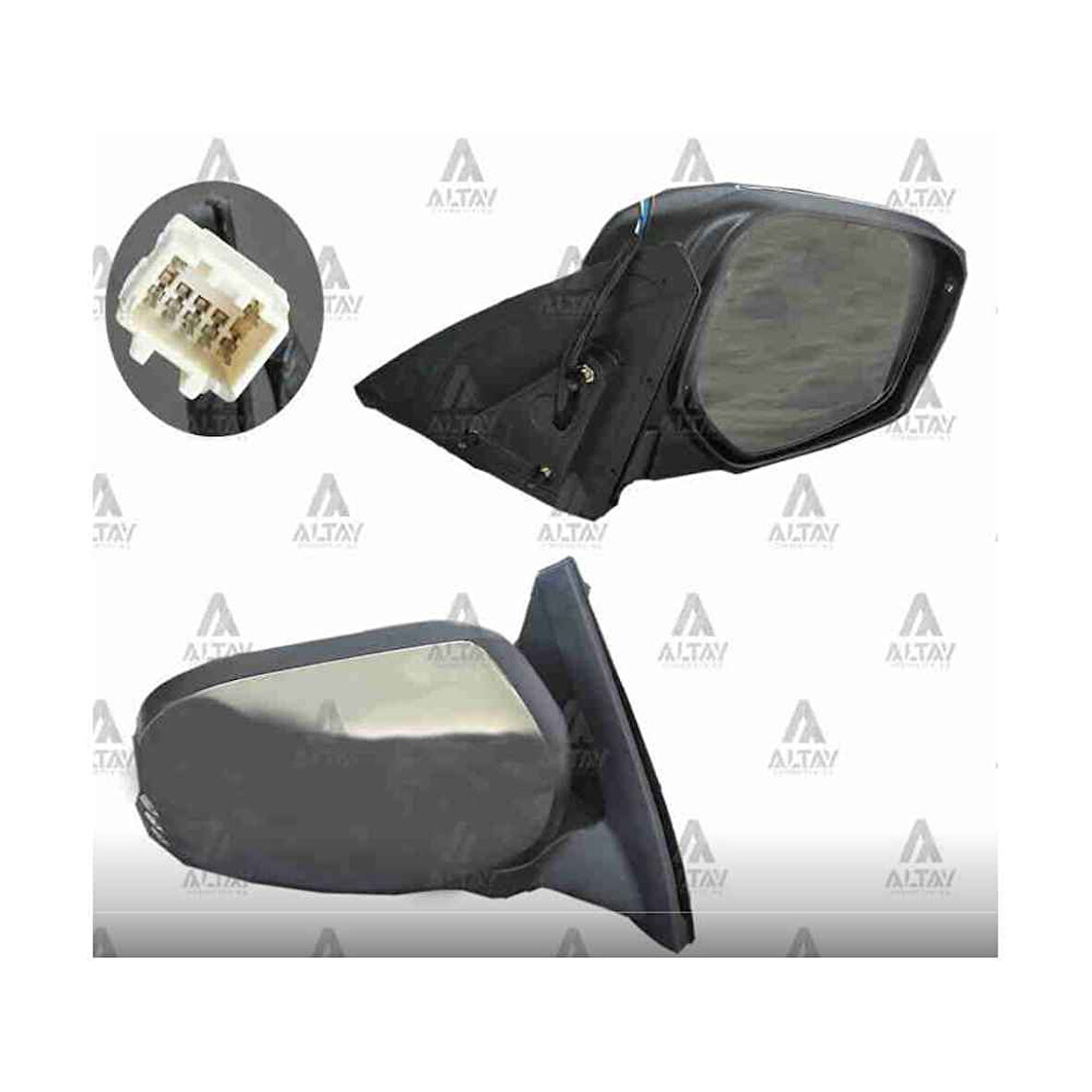 L-200 06-14 Elektrikli Isıtmalı Otomatik Katlanır Krom Sağ Ayna Dış Dikiz Mn167430T 