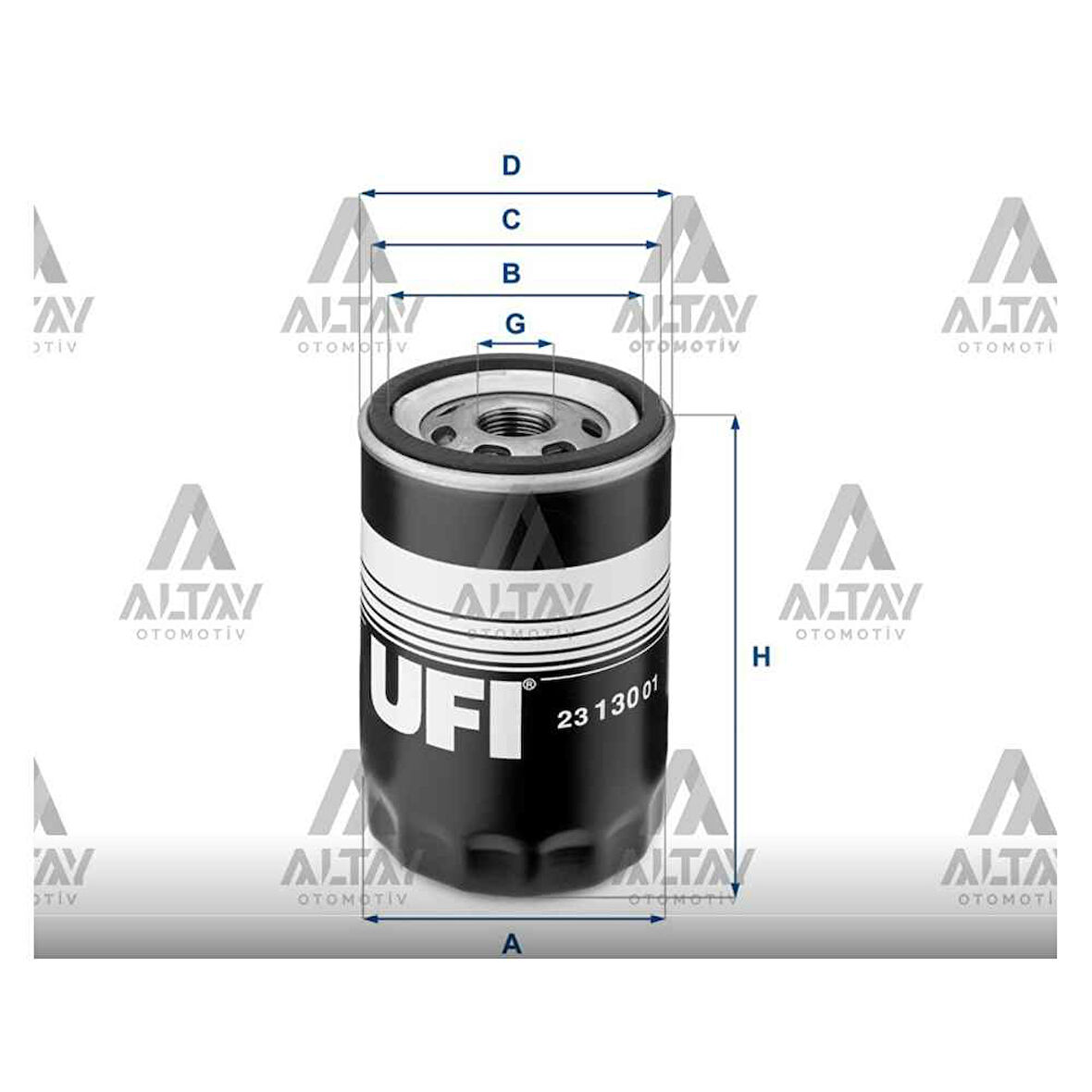 Golf4 Bora A3 Jetta Passat Leon Classic 98-04 1.6 Yağ Filtresi - Ufı-23.130.01 - 06A115561B