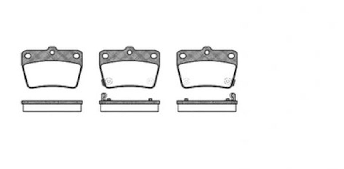 Rav4 2001-2005 Arka Fren Balatası Bsg85200010 446642030 | 