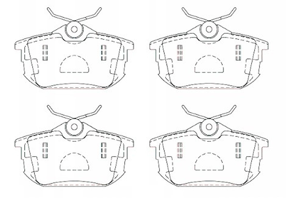Carisma 2000-2005 Colt 2004-2010 Arka Fren Balatası Bsg62200011 M850978 | 