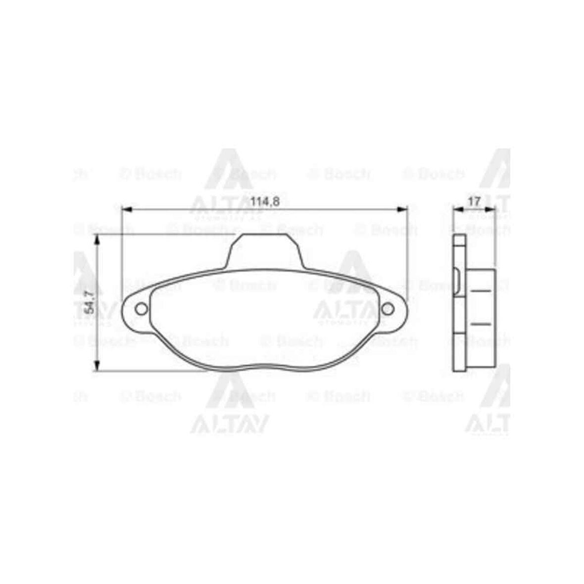 Punto 00-12 Panda 03- Ön Fren Balata - Ayd-60233A - 5892737 
