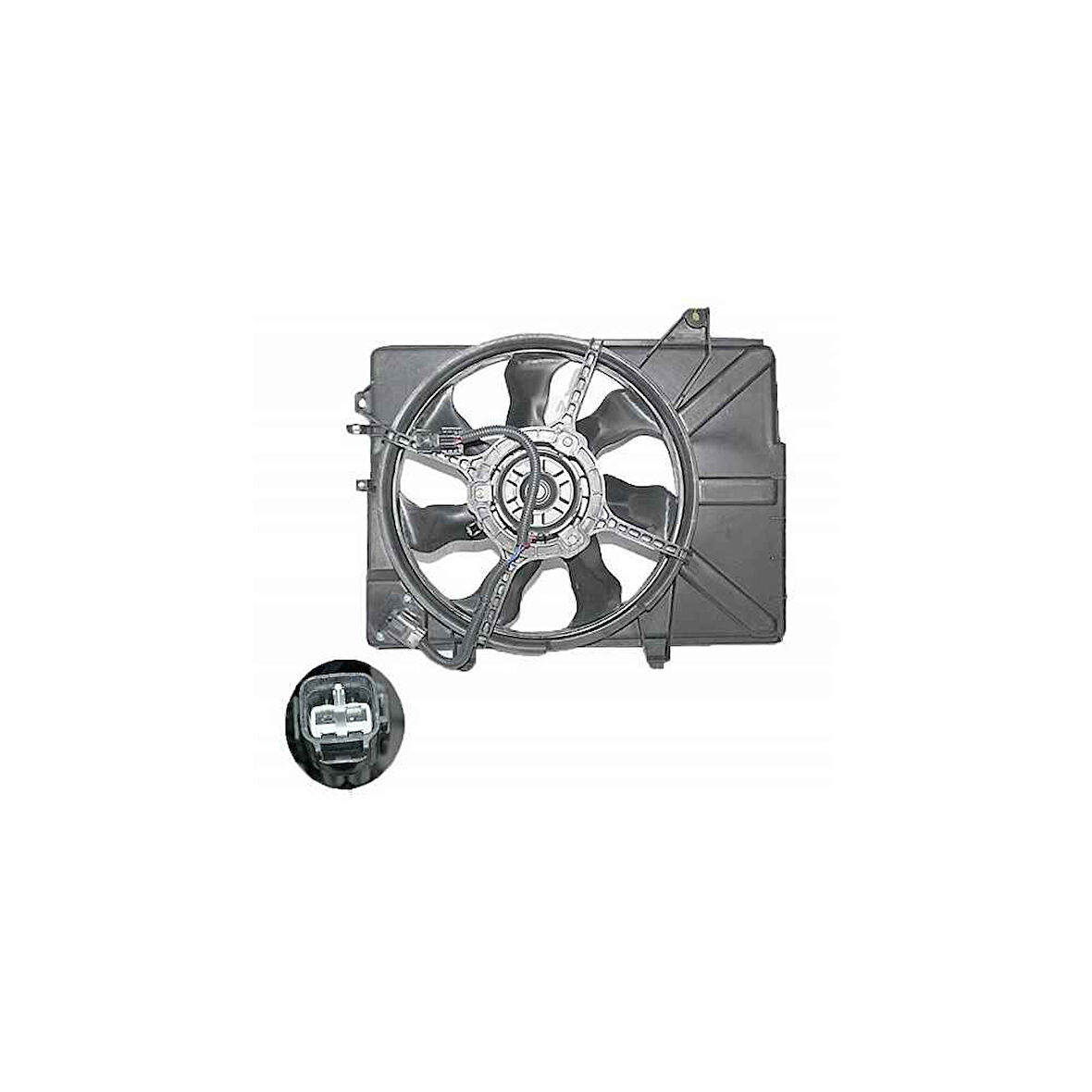 Getz 03- Klimali A/T Fan Radyatör - Mhr-04949 - 25380-1C360 