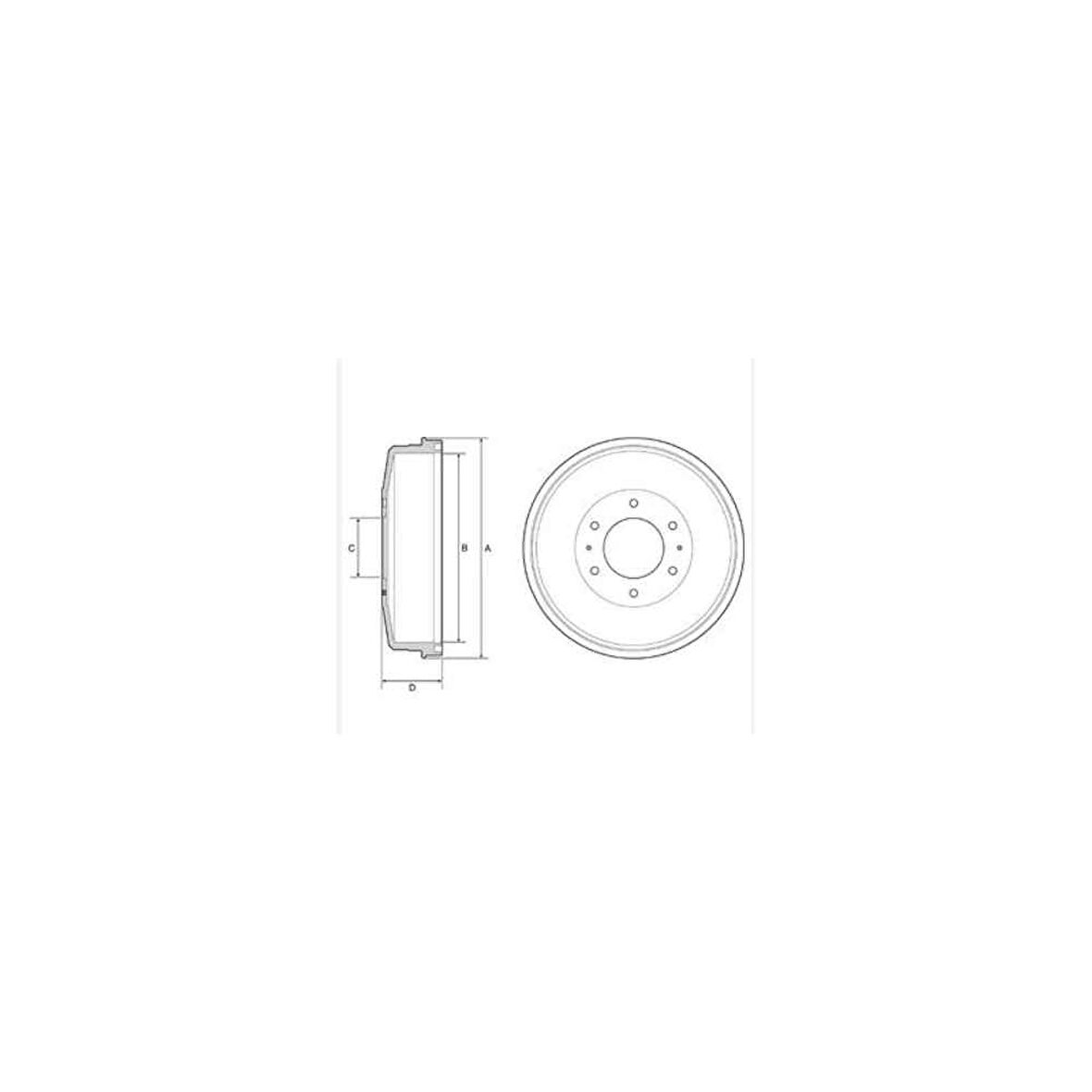 L-200 06-15 Cr 15- Su Arka Fren Kampanası - Del-Bf559 - Mn102349 