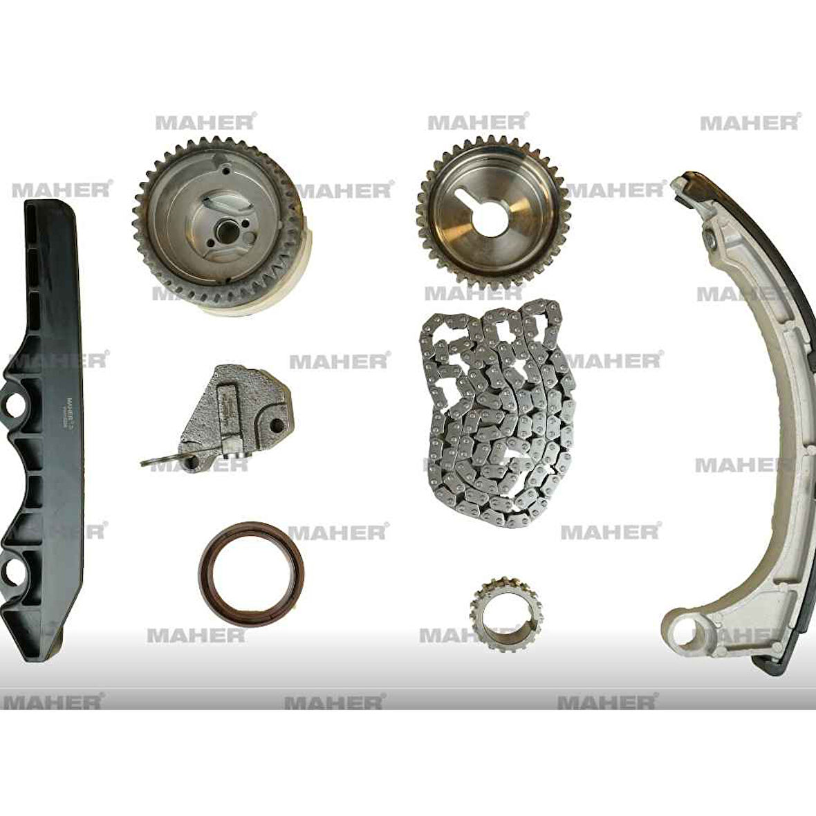 Micra 02- K12 1.2 6 Parça+Cvvt Dışli Eksantrik Zinciri Seti - Mhr-10354 - 13021Bx000 