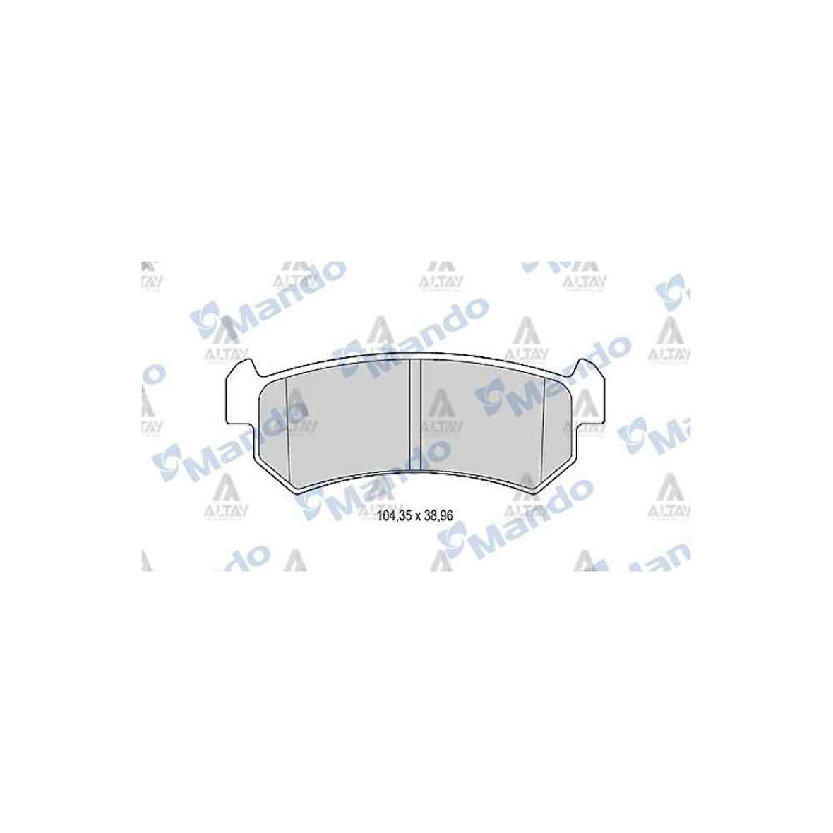 Lacetti 04-10 Arka Fren Balata - Mnd-Mbf015929 - 96405131 