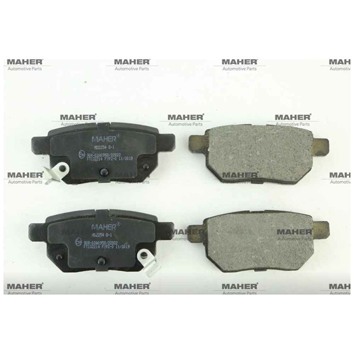 Corolla Uyumlu 06-18 Yaris 06- Auris 07- Benzinli Auris 15- Disk Arka Fren Balata Mhr-00095