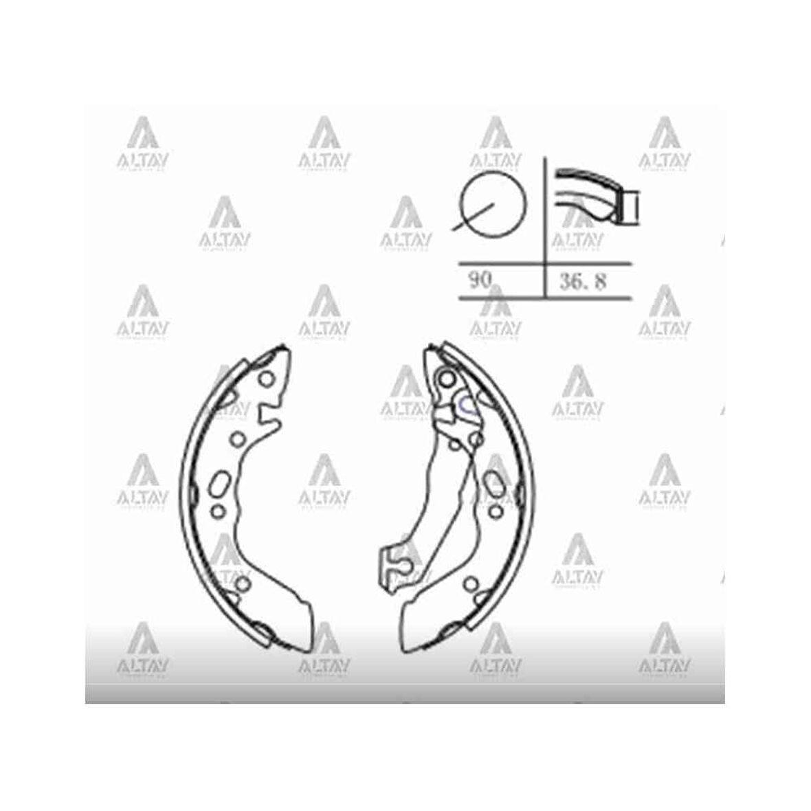Excel 90-94 Accent 00-02 Fren Balata Pabuç Arka - Mhr-00280 - 58305-25A00 